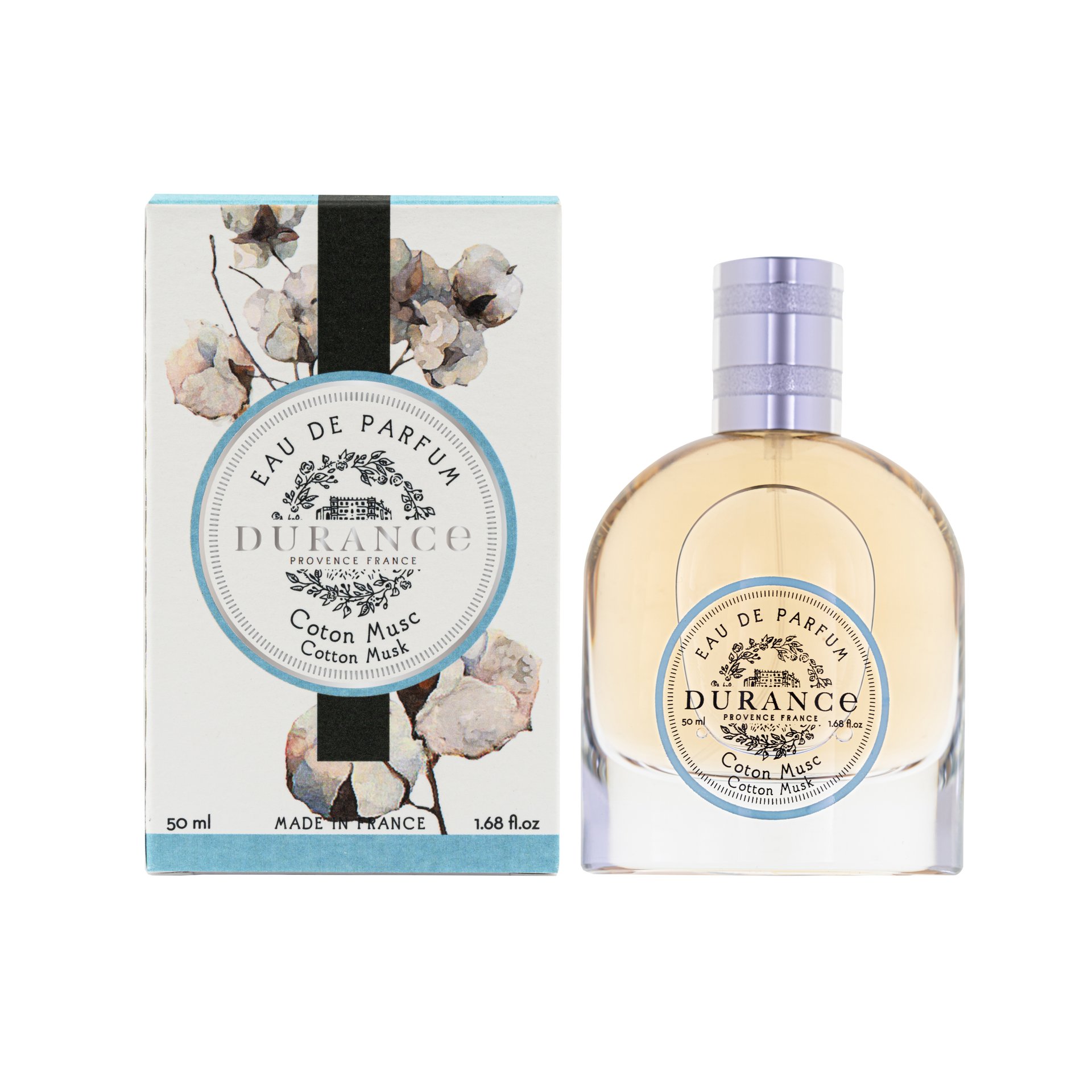 Eau de Parfum Coton Musc by Durance en Provence perfume bottle