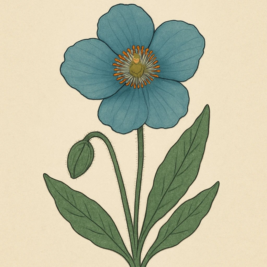 Picture of Blue Poppy note
