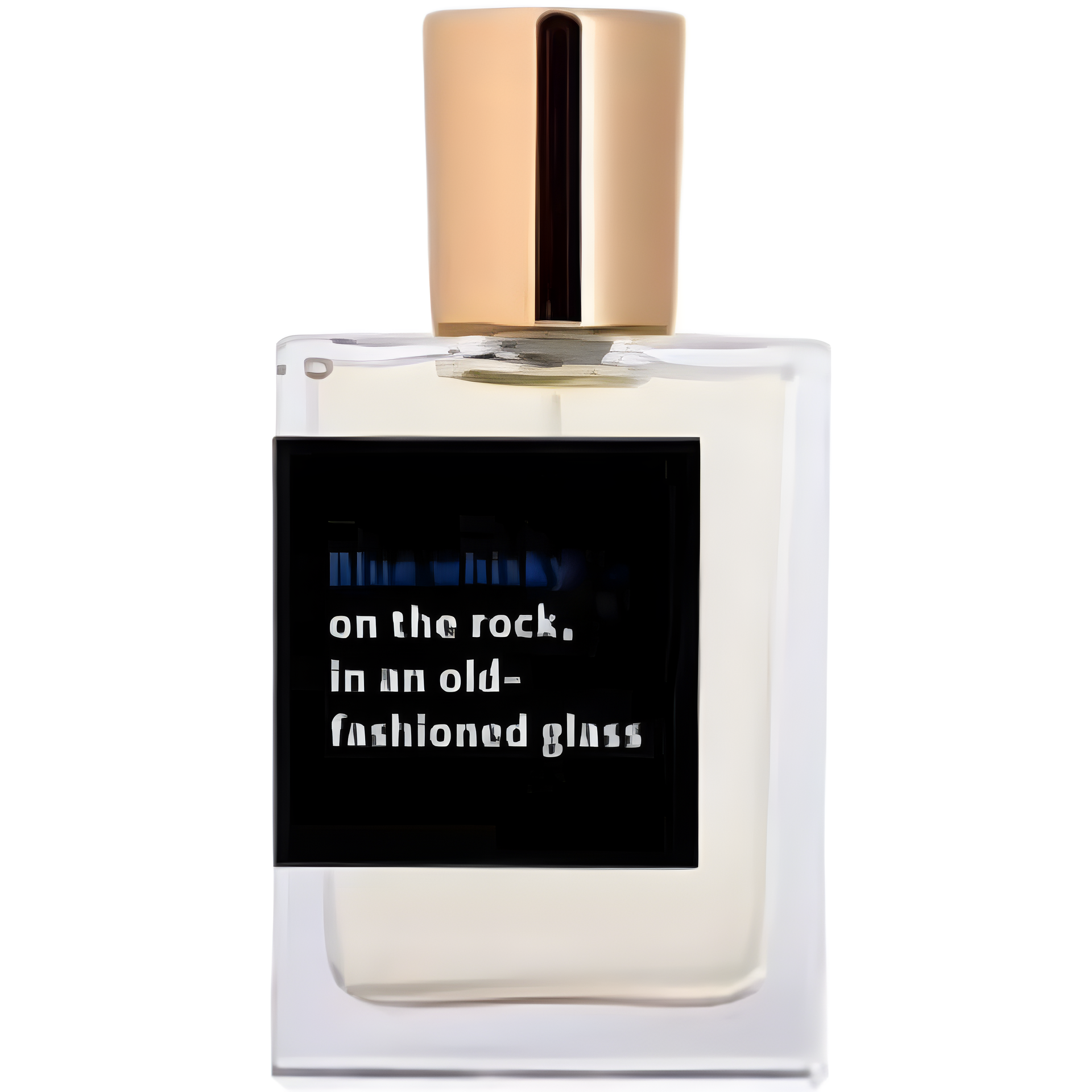 Blue Whisky on the Rock, in an Old-Fashioned Glass by Proad perfume bottle