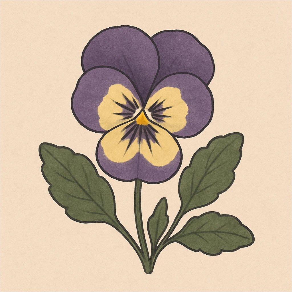 Picture of Pansy note