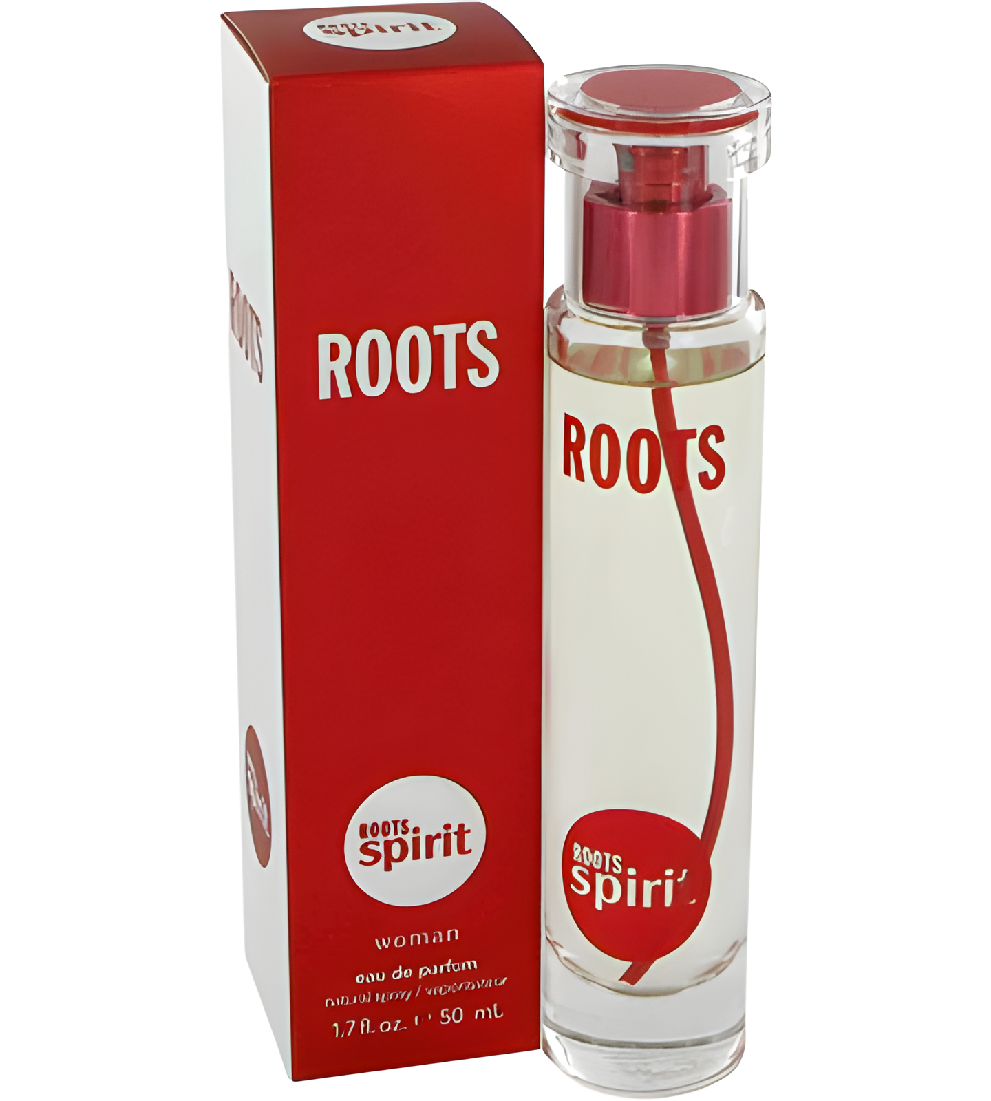 Roots Spirit Woman by Coty perfume bottle