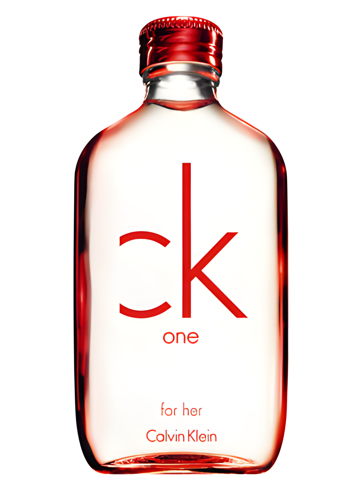 CK One Red Edition for Her by Calvin Klein perfume bottle