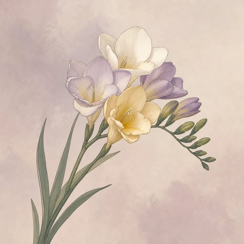 Picture of Freesia note