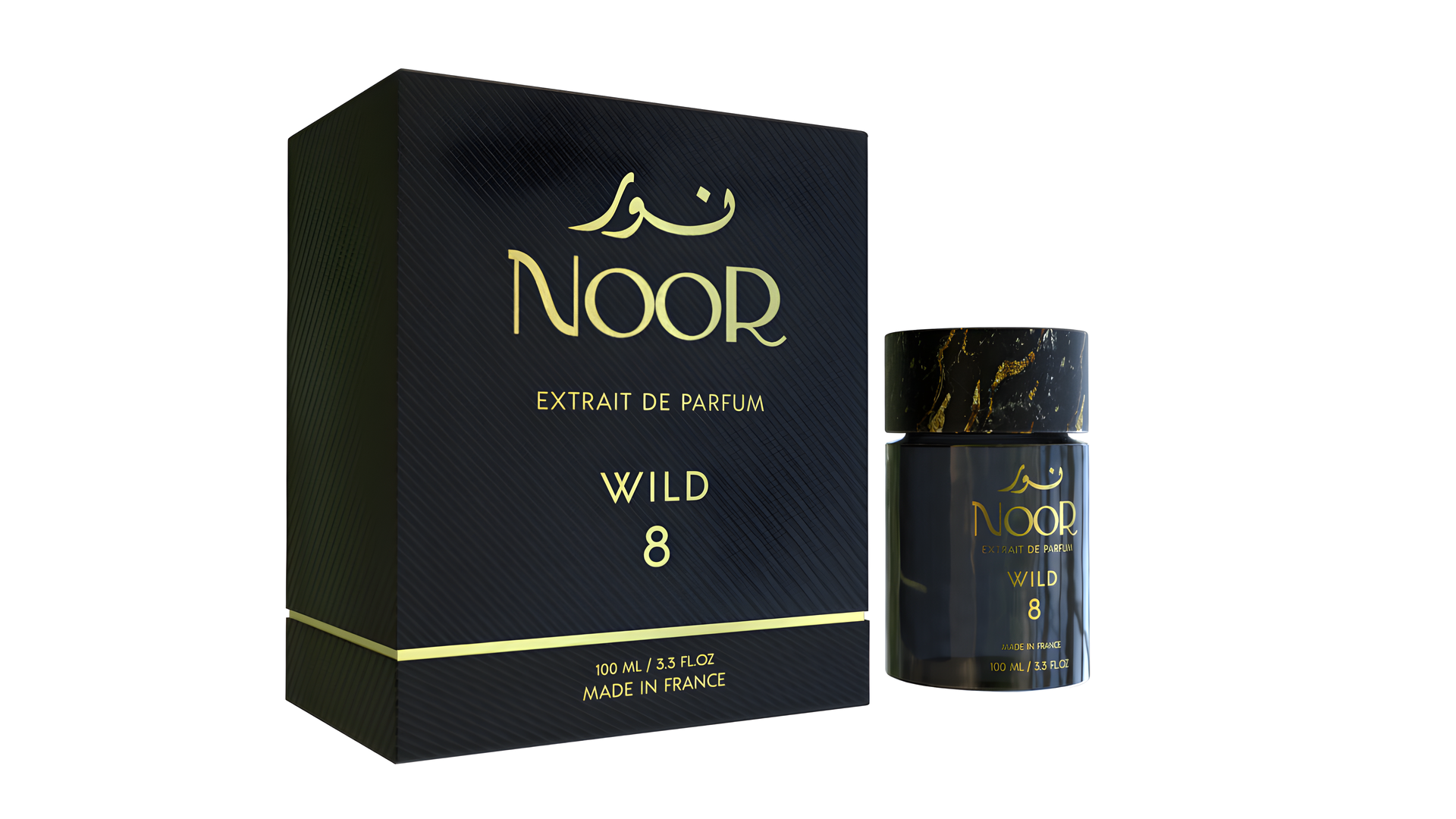 Wild 8 by NOOR perfume bottle