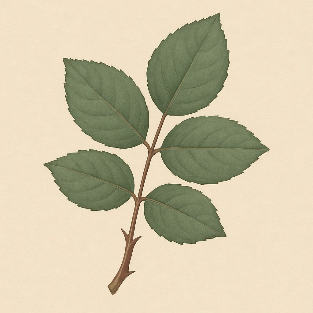 Picture of Rose Leaf note