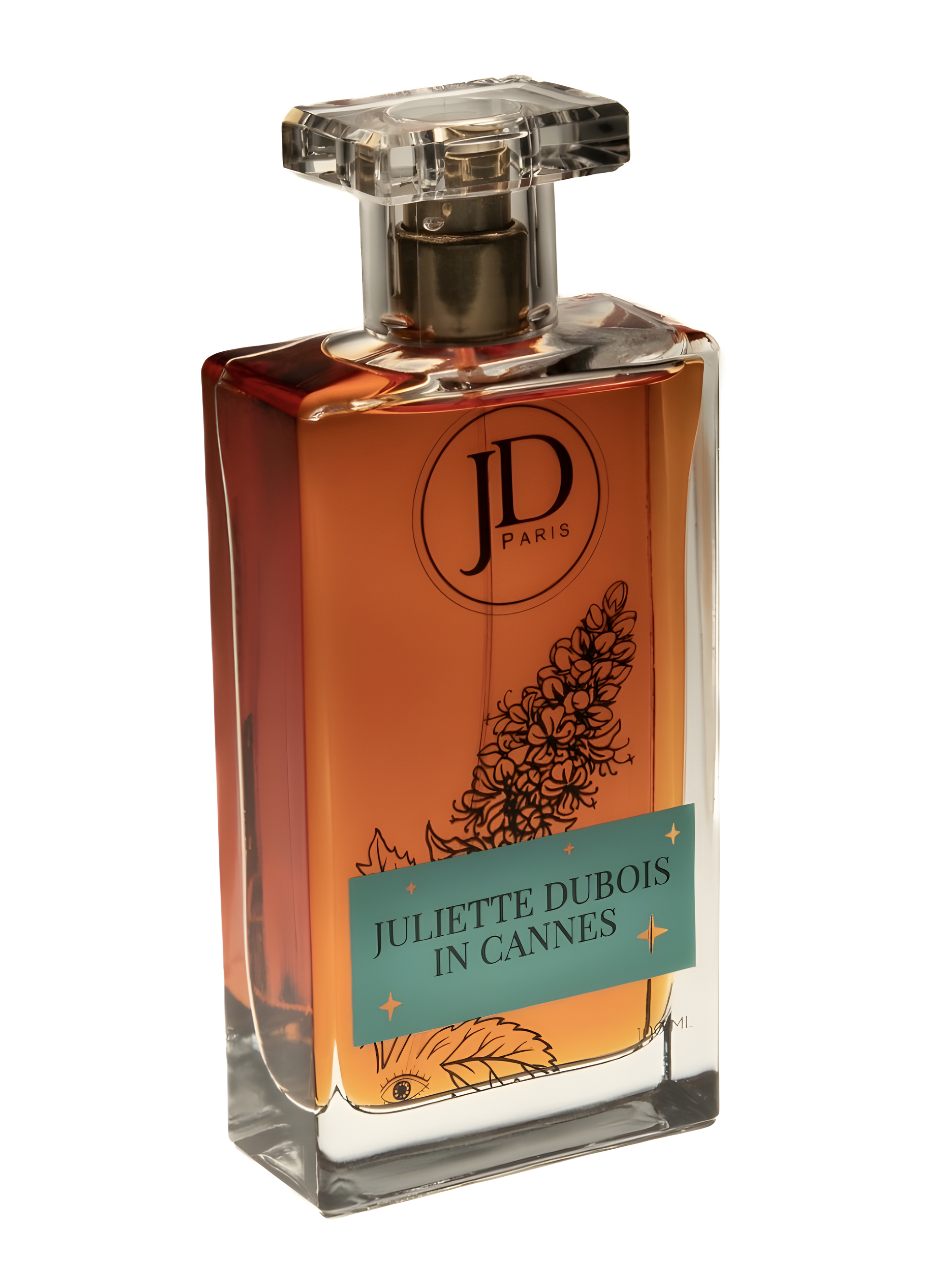 Juliette Dubois in Cannes by July St Barthelemy perfume bottle