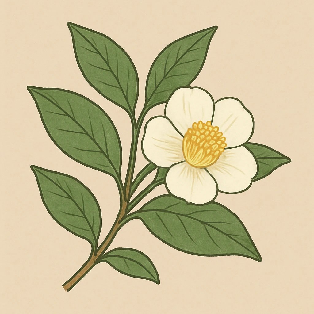 Picture of Green Tea Flower note