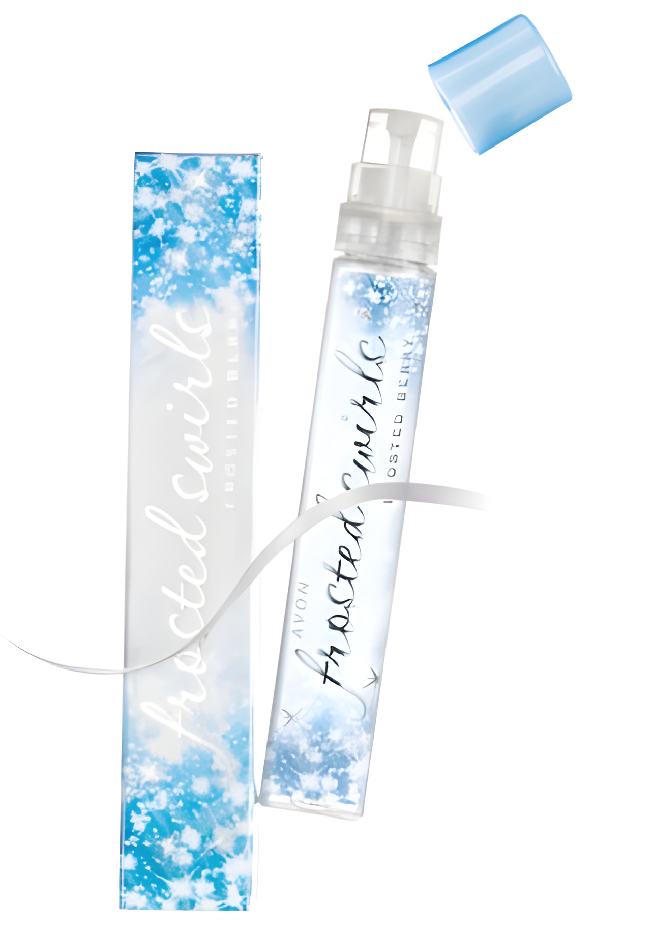 Frosted Swirls: Frosted Berry by Avon perfume bottle