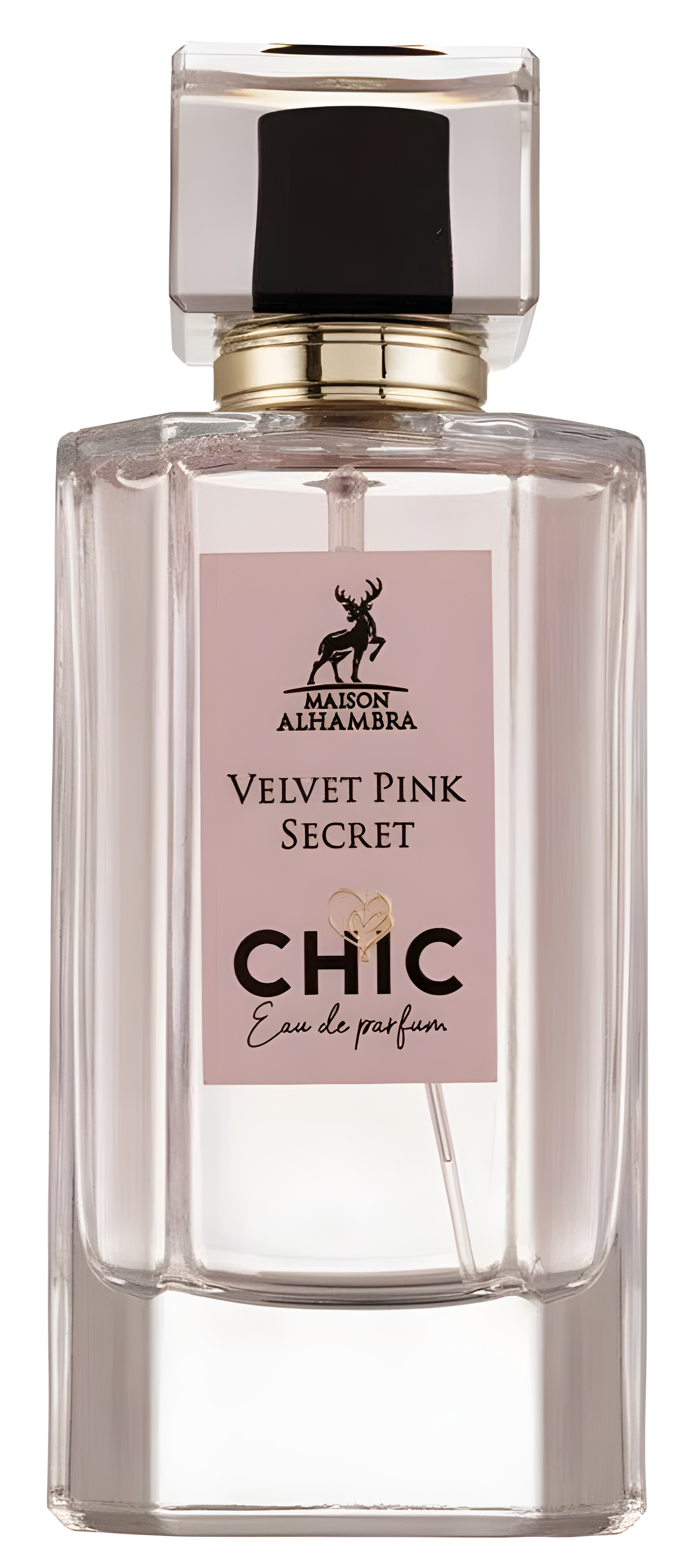 Chic Velvet Pink Secret by Maison Alhambra perfume bottle