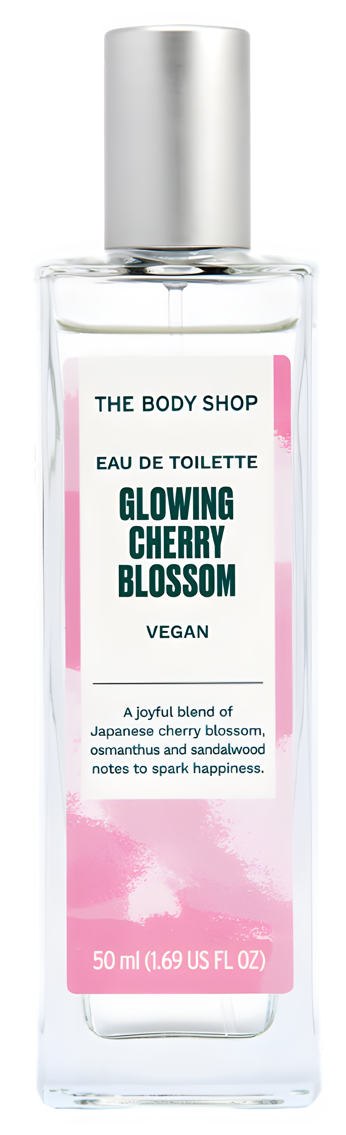 Glowing Cherry Blossom Eau de Toilette by The Body Shop perfume bottle