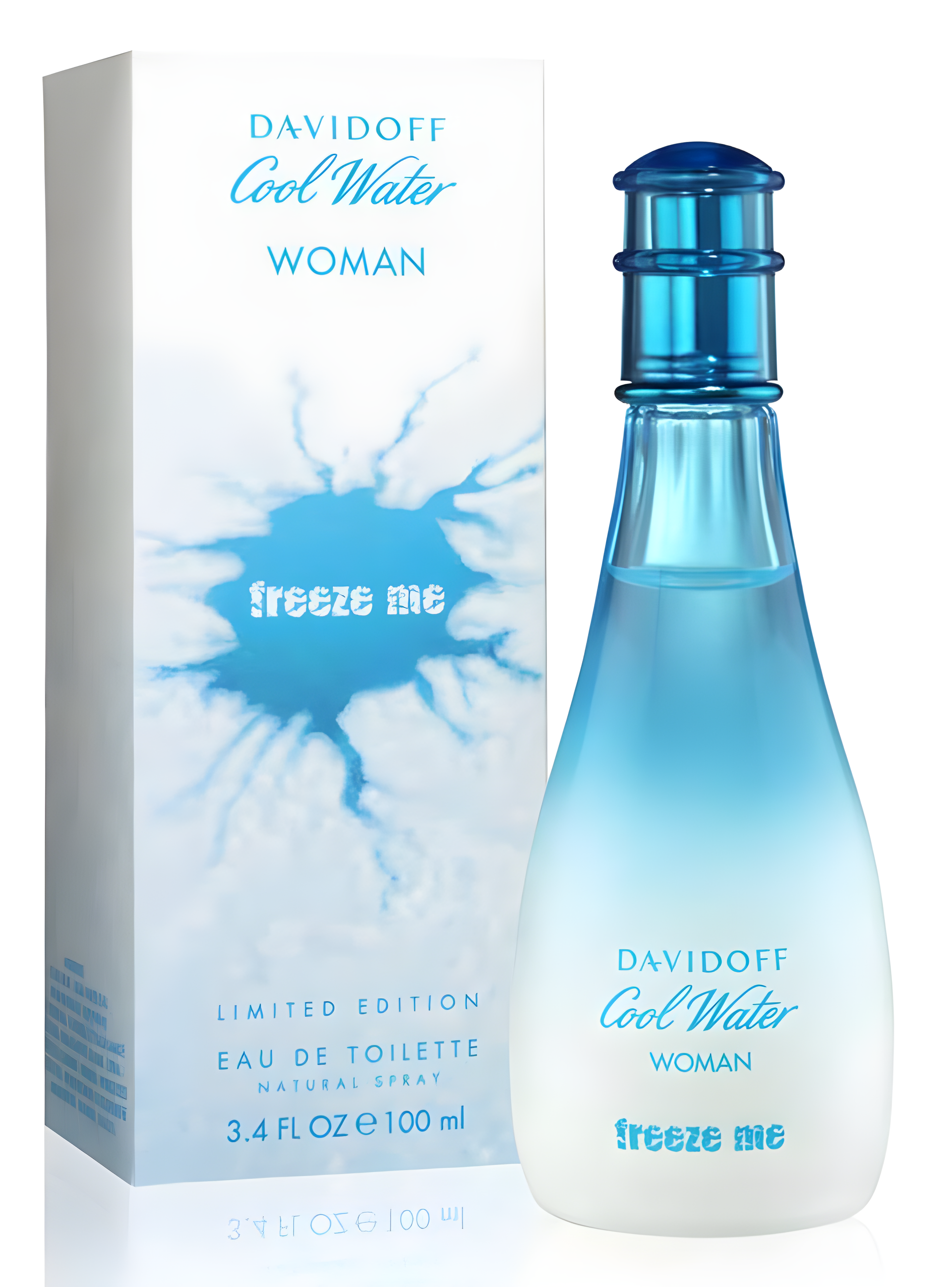 Cool Water Woman Freeze Me by Davidoff perfume bottle