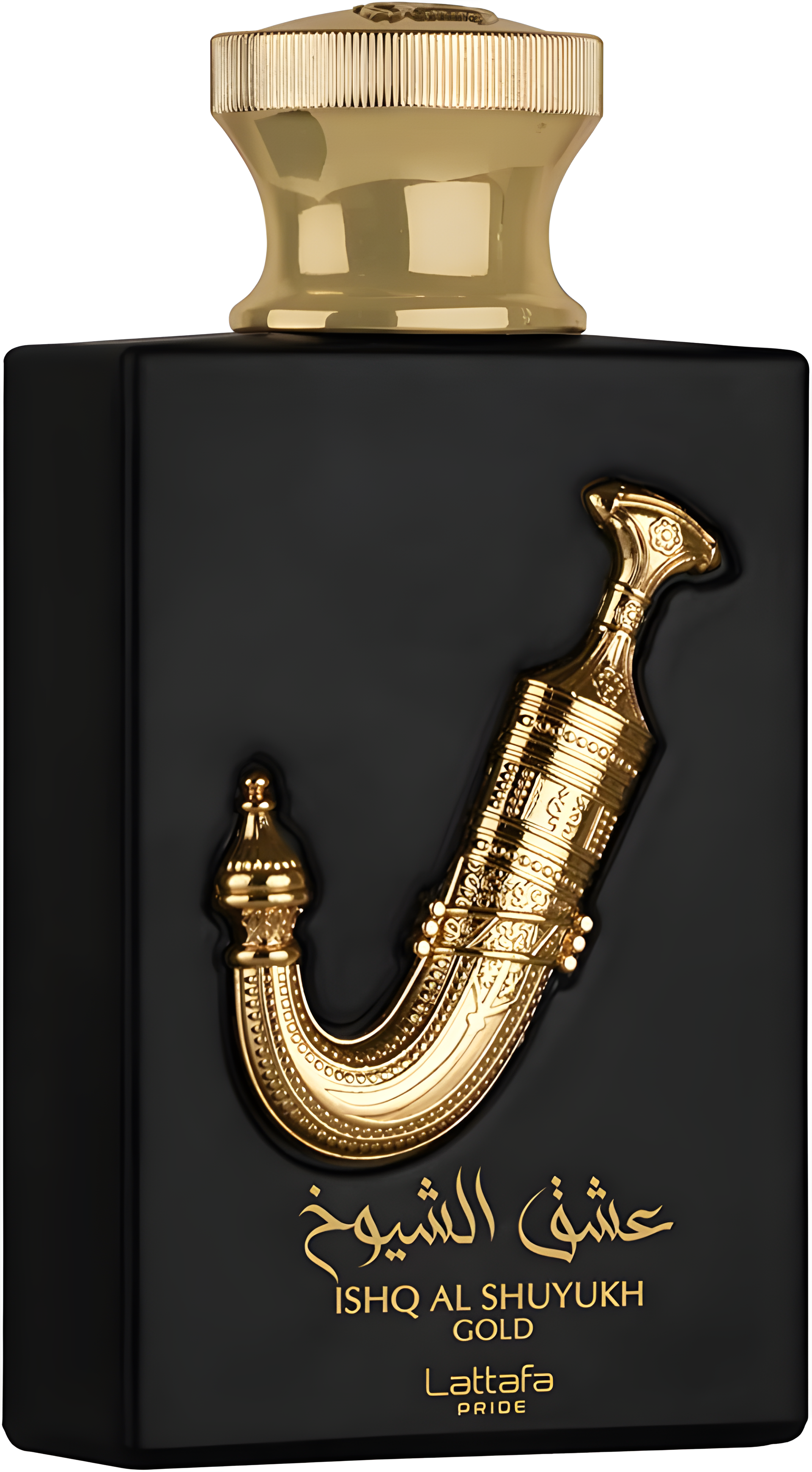 Ishq Al Shuyukh Gold by Lattafa Perfumes perfume bottle