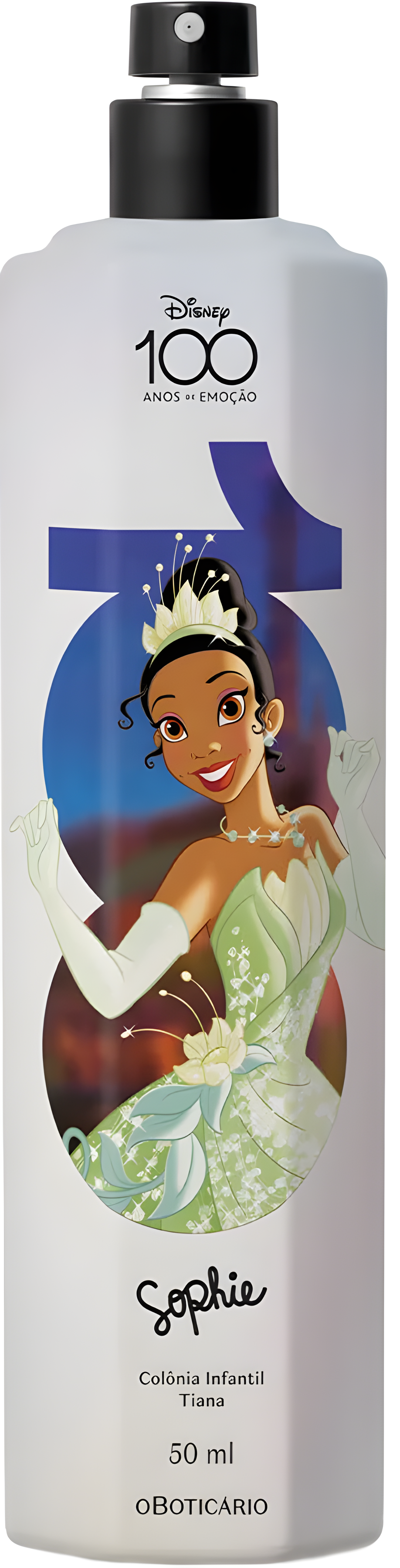 Sophie Disney 100 Anos Tiana by O Boticário perfume bottle