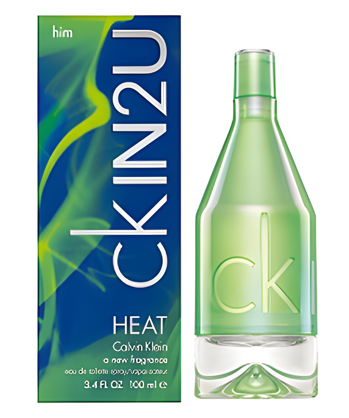 Ck IN2U Heat Him by Calvin Klein perfume bottle