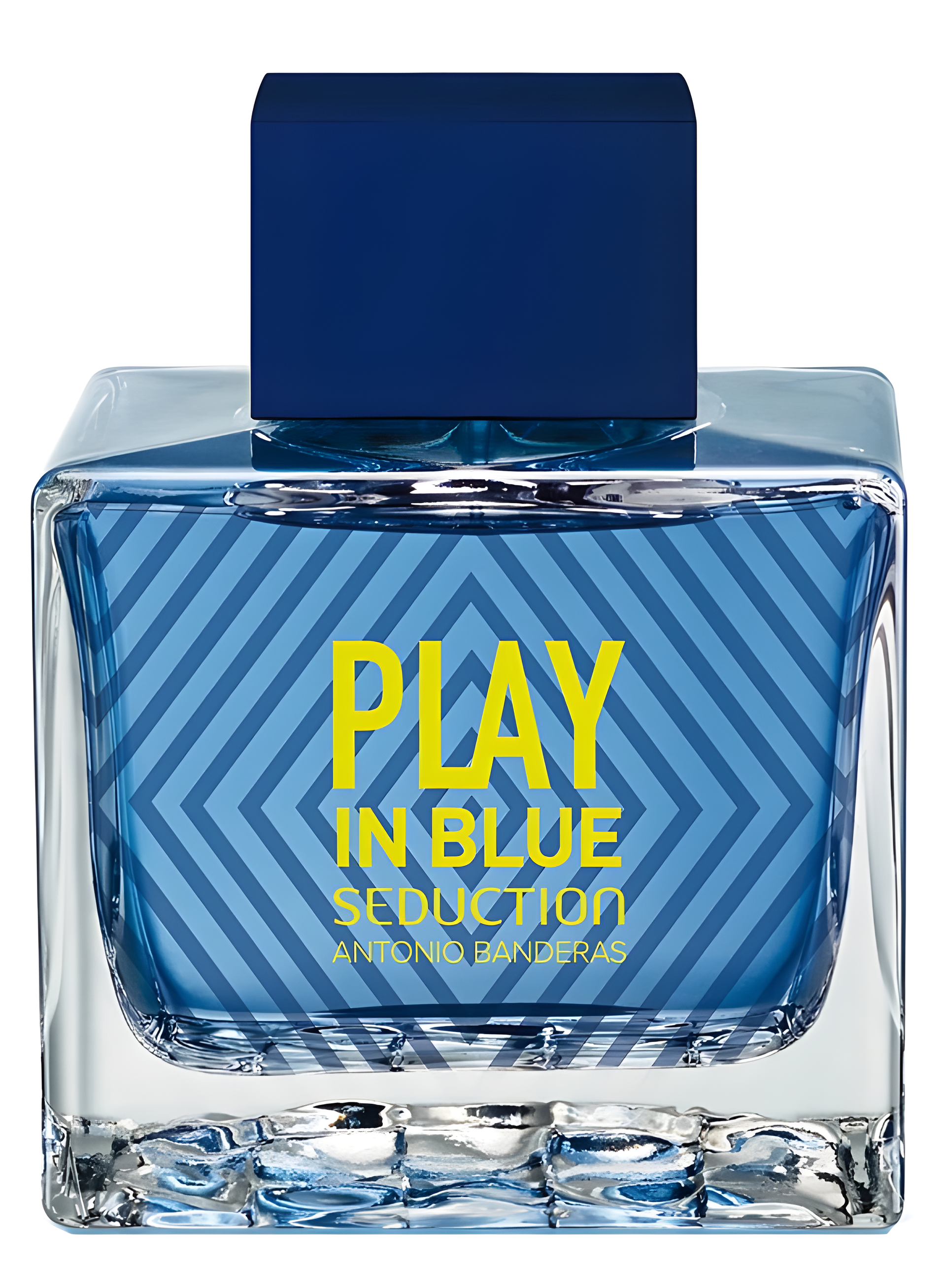 Play in Blue Seduction for Men by Antonio Banderas perfume bottle