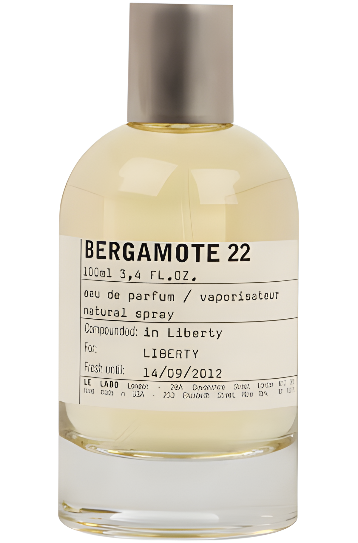 Bergamote 22 by Le Labo perfume bottle