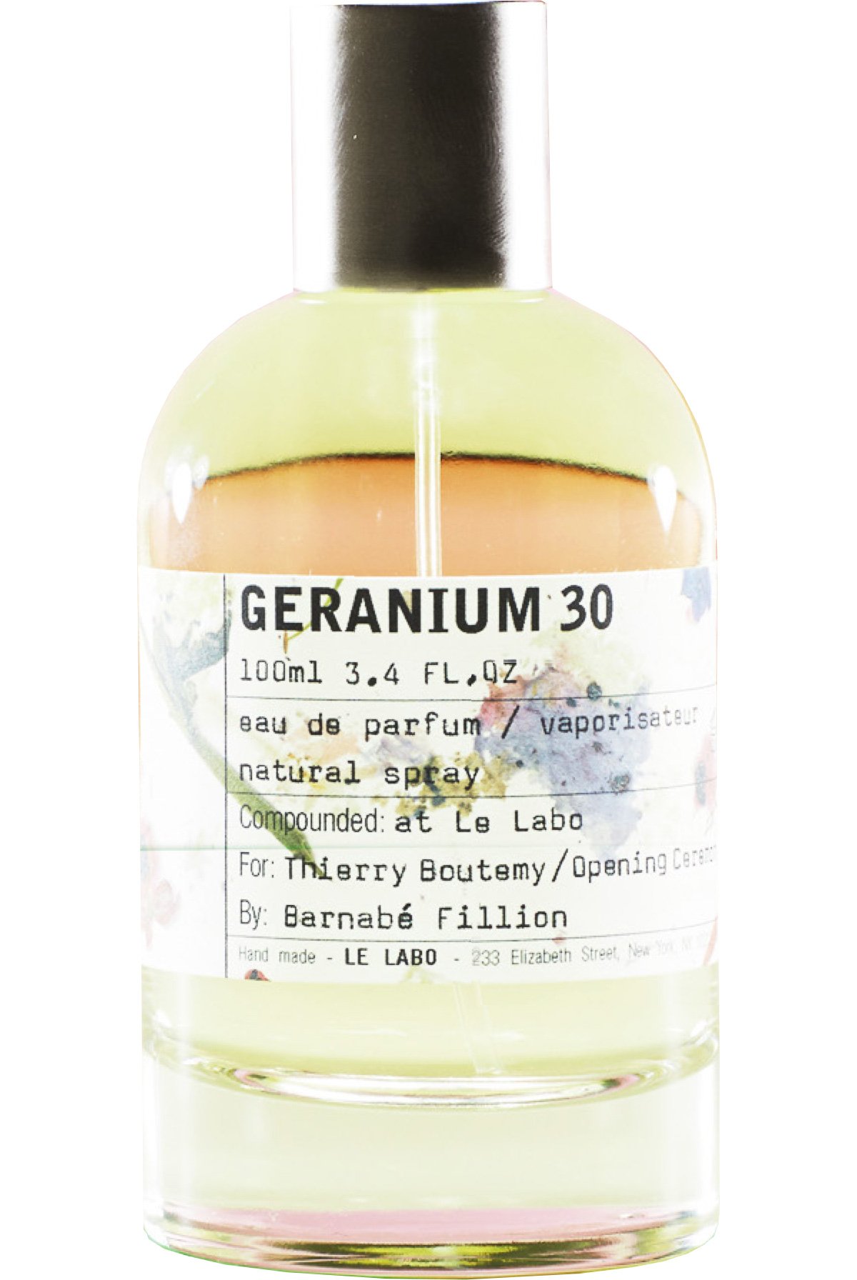 Geranium 30 by Le Labo perfume bottle