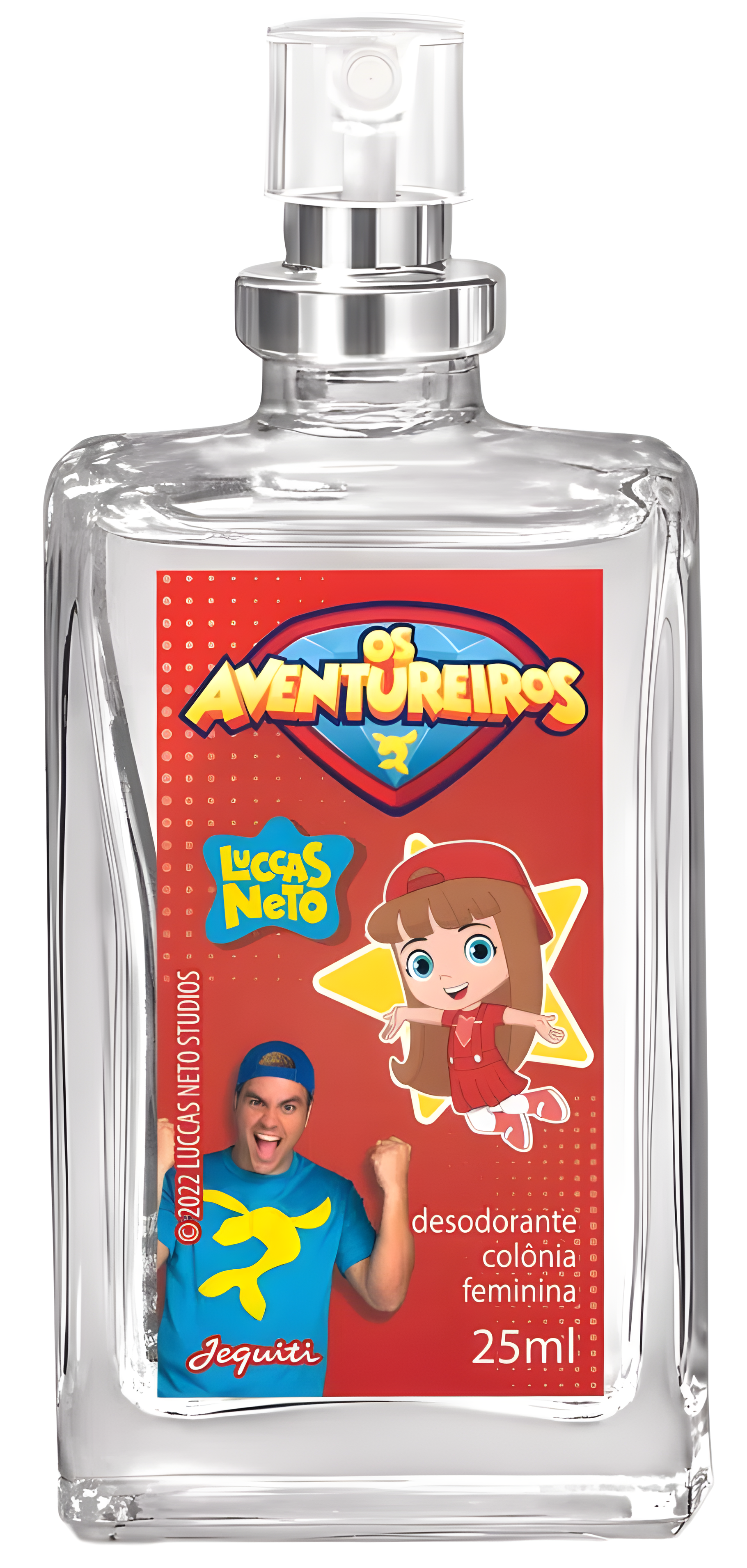 Luccas Neto Aventureira Vermelha by Jequiti perfume bottle