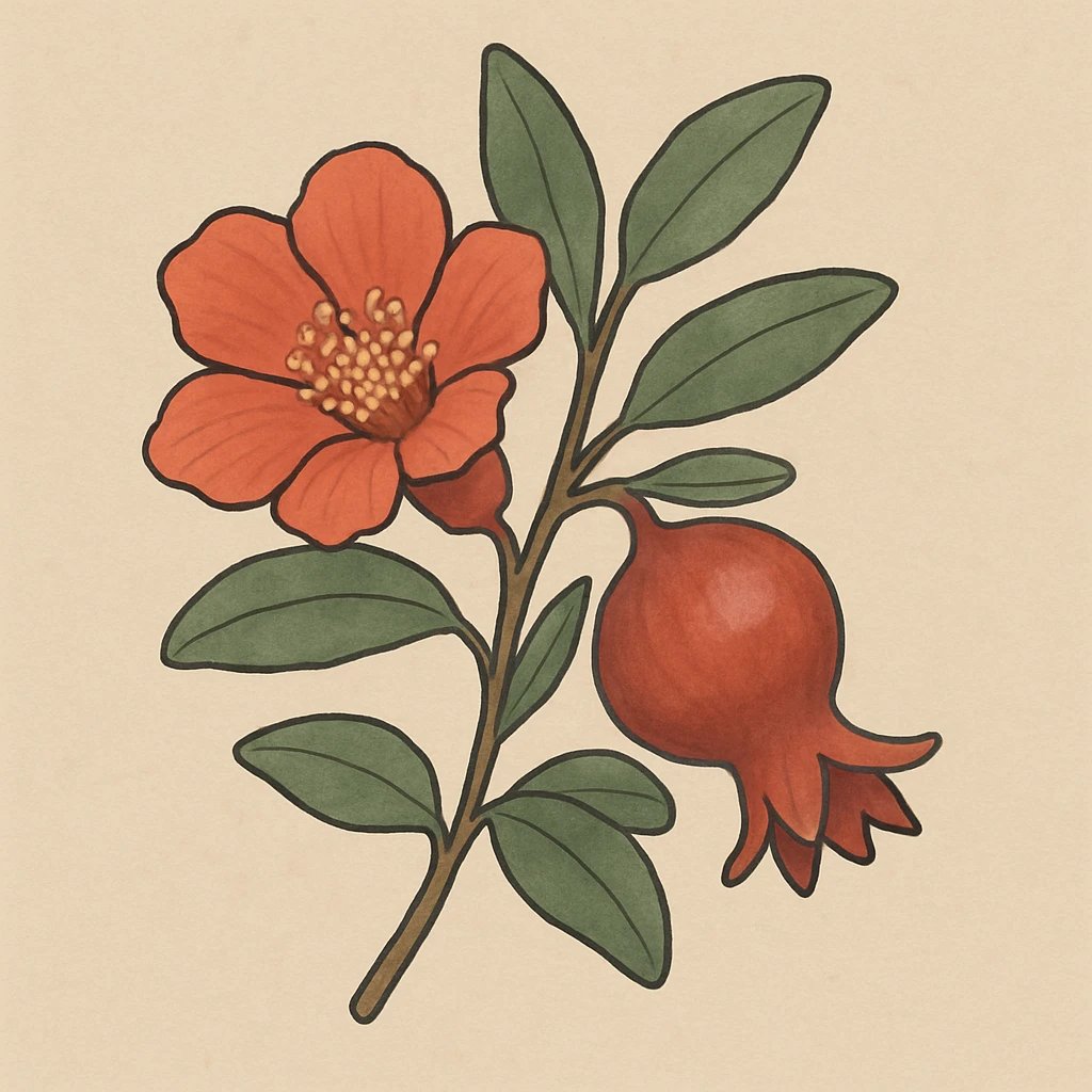 Picture of Pomegranate Blossom note