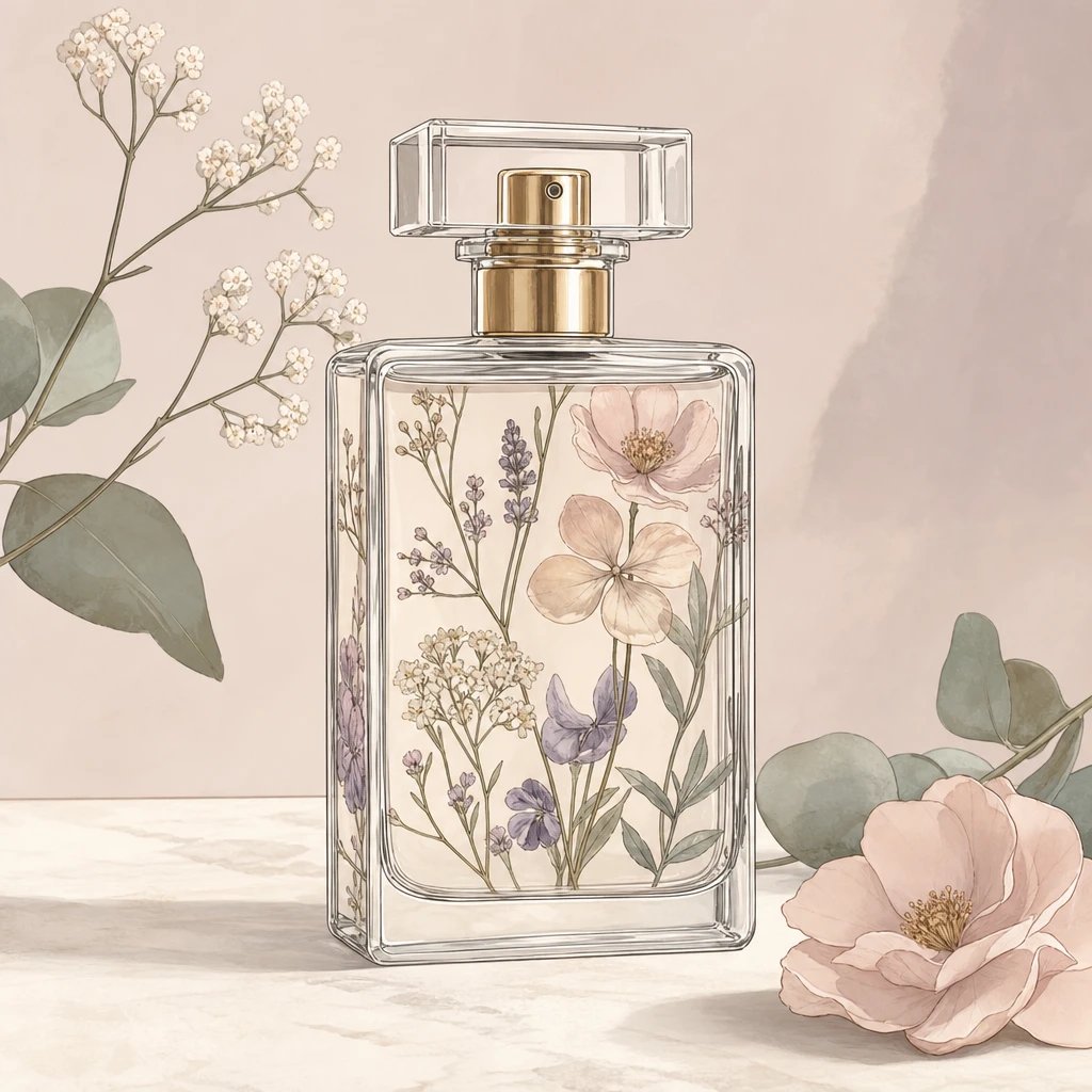 Picture of Floral Transparent note
