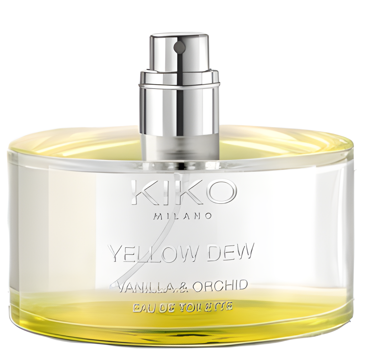 Yellow Dew Vanilla & Orchid by Kiko Milano perfume bottle