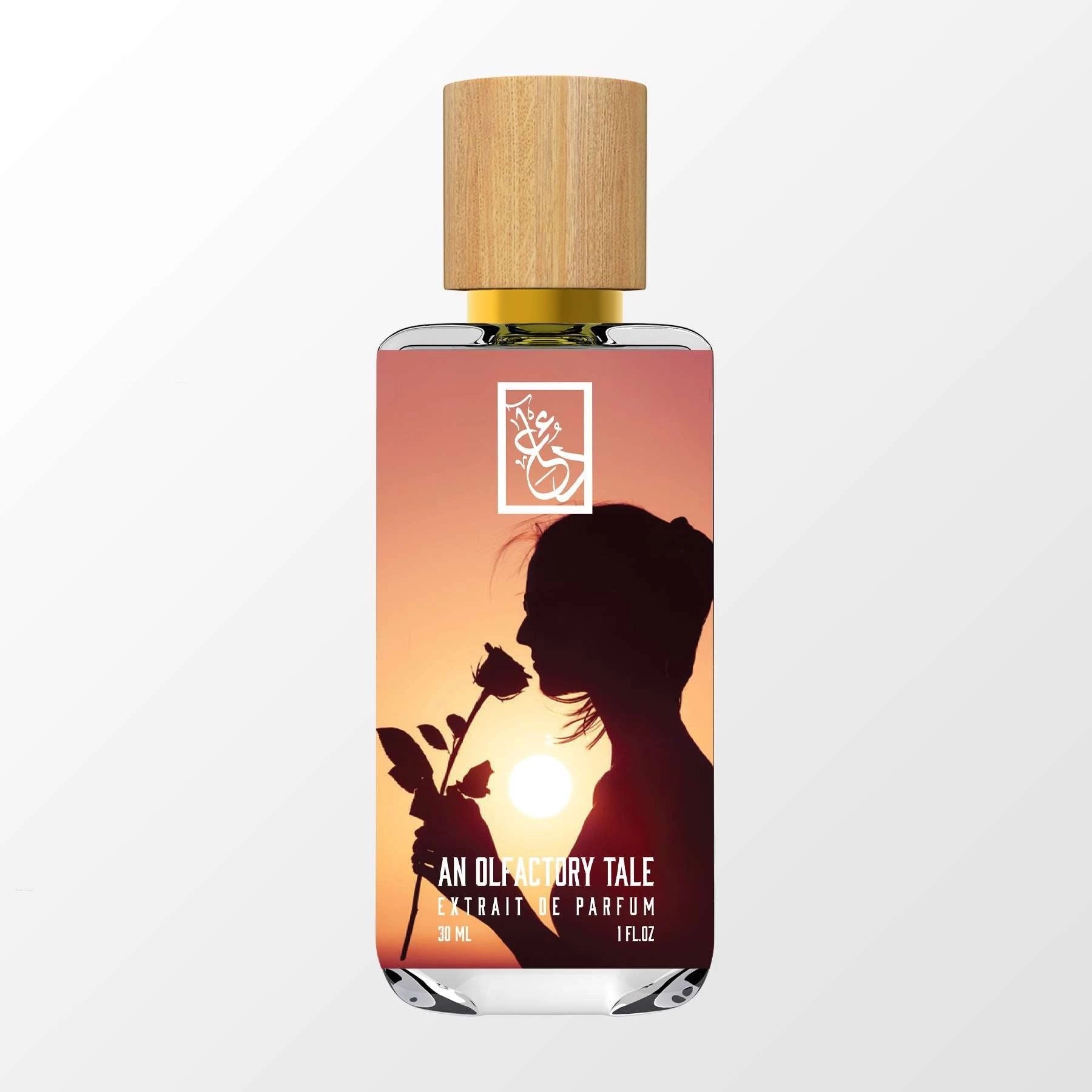 An Olfactory Tale by The Dua Brand perfume bottle