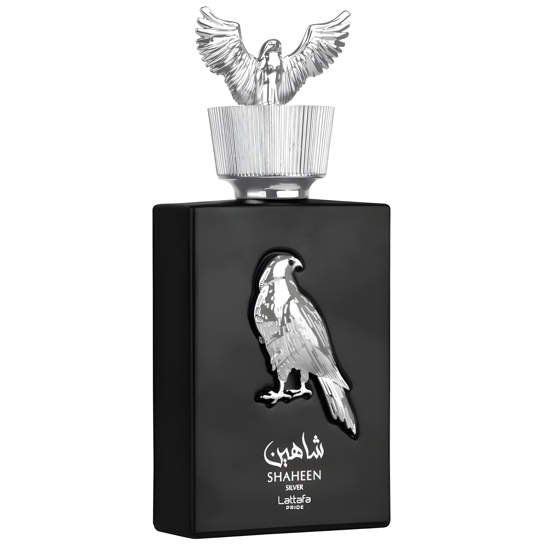 Shaheen Silver by Lattafa Perfumes perfume bottle