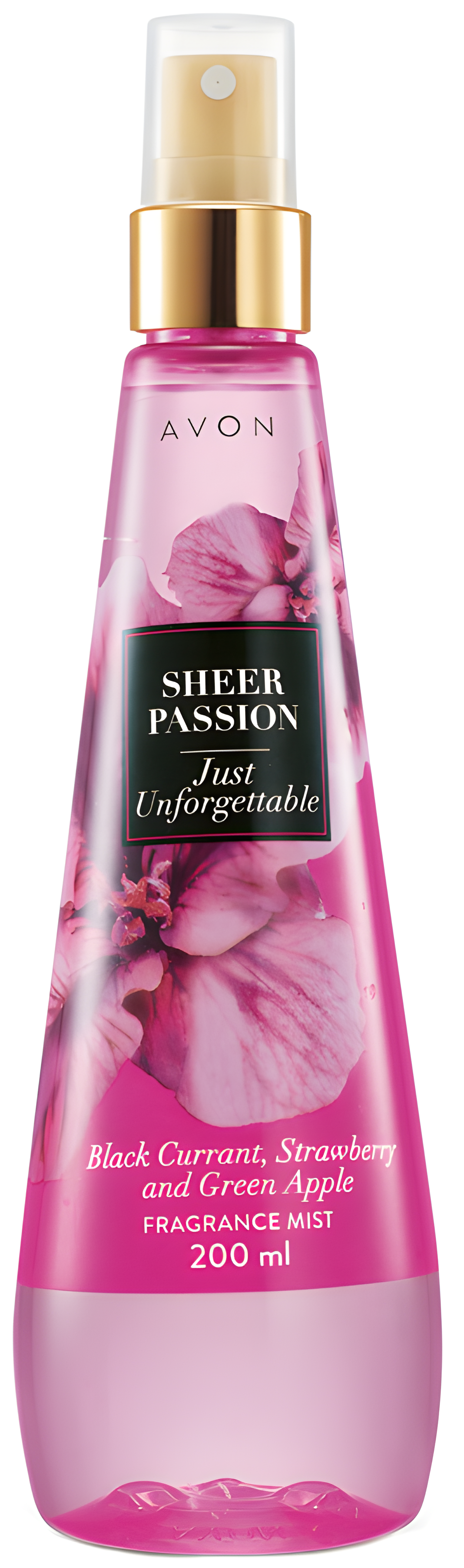 Sheer Passion Just Unforgettable by Avon perfume bottle