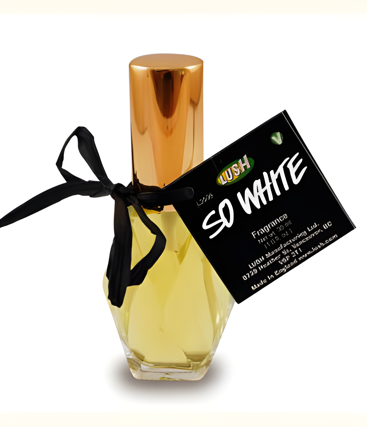 So White by Lush perfume bottle