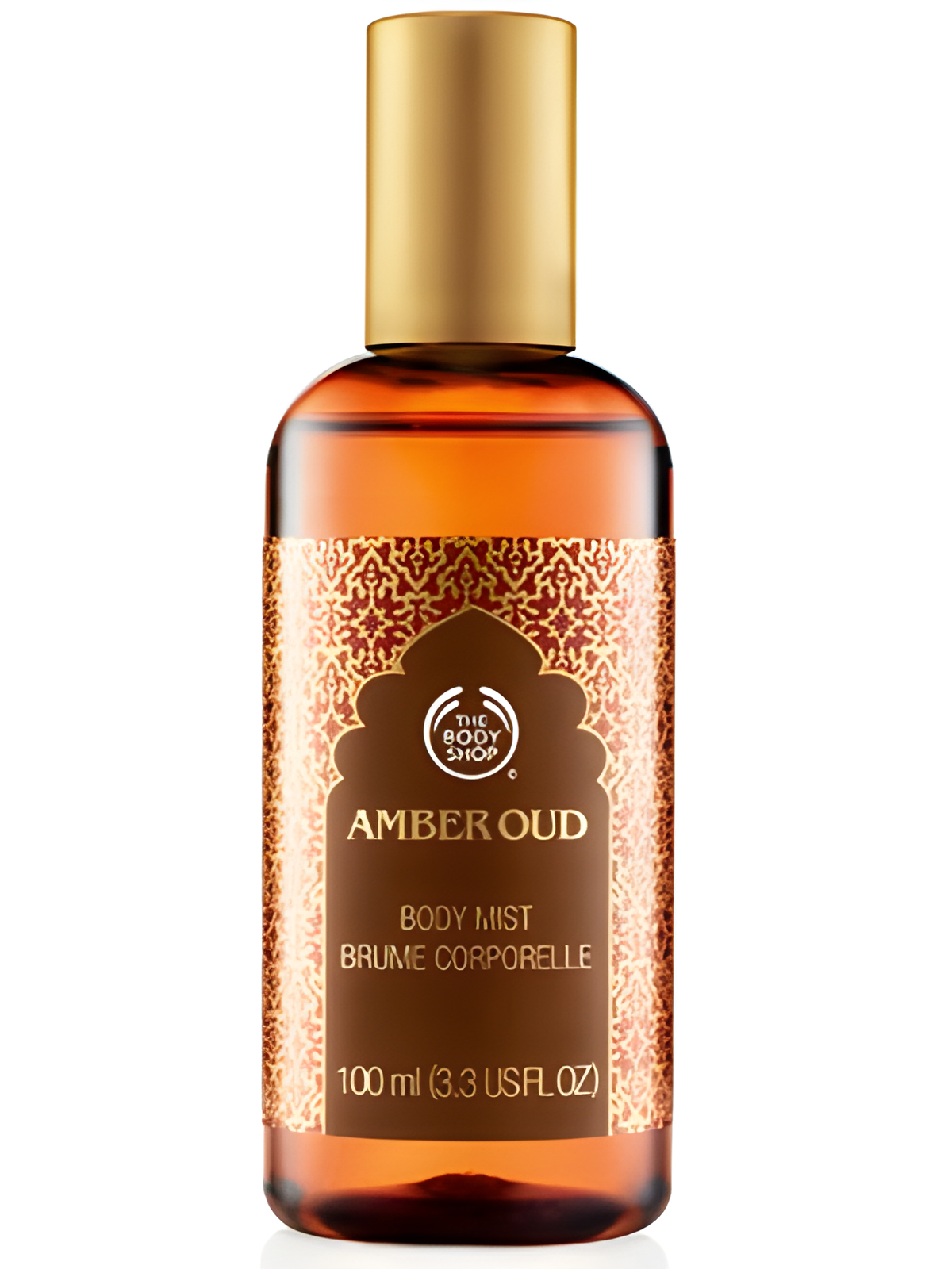 Amber Oud by The Body Shop perfume bottle