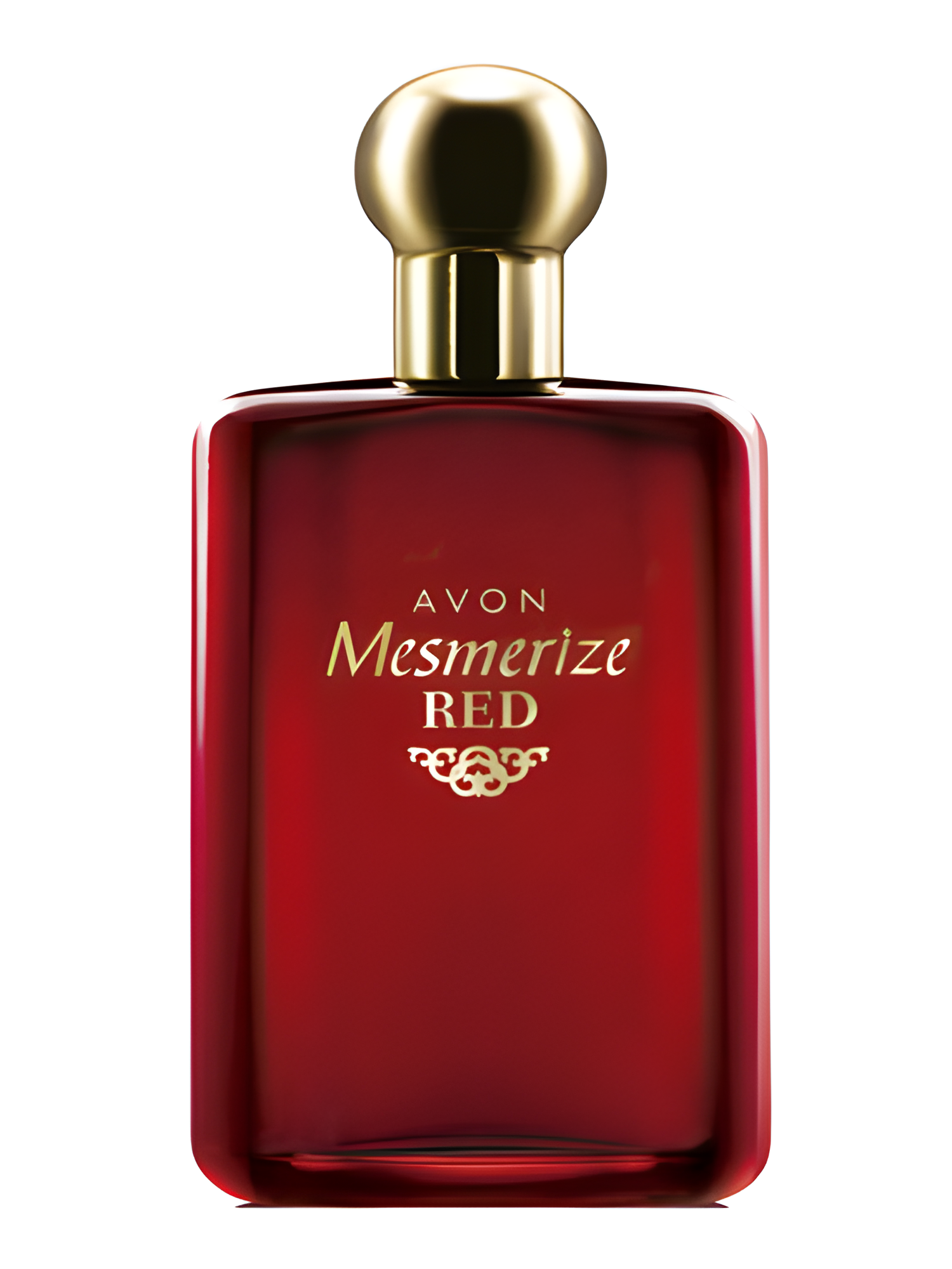 Mesmerize Red for Him by Avon perfume bottle