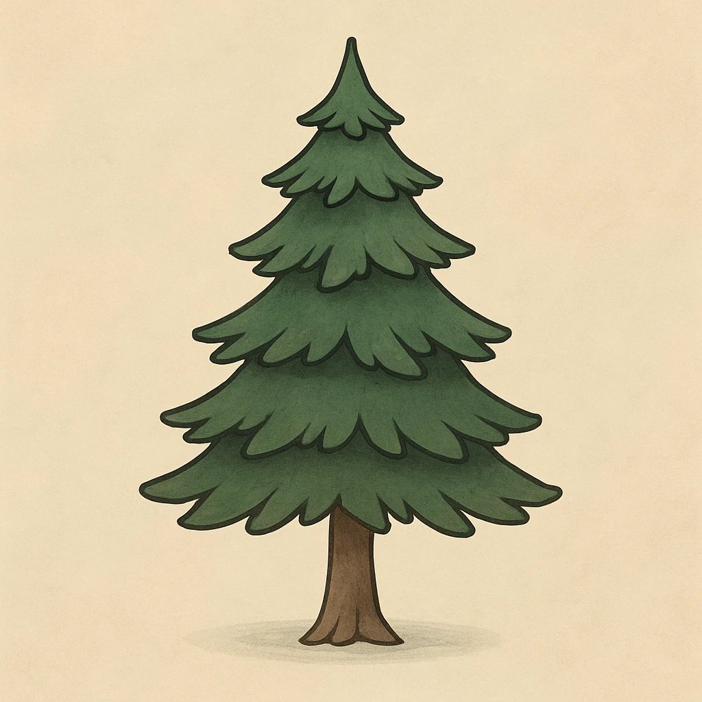Picture of Pine Tree note