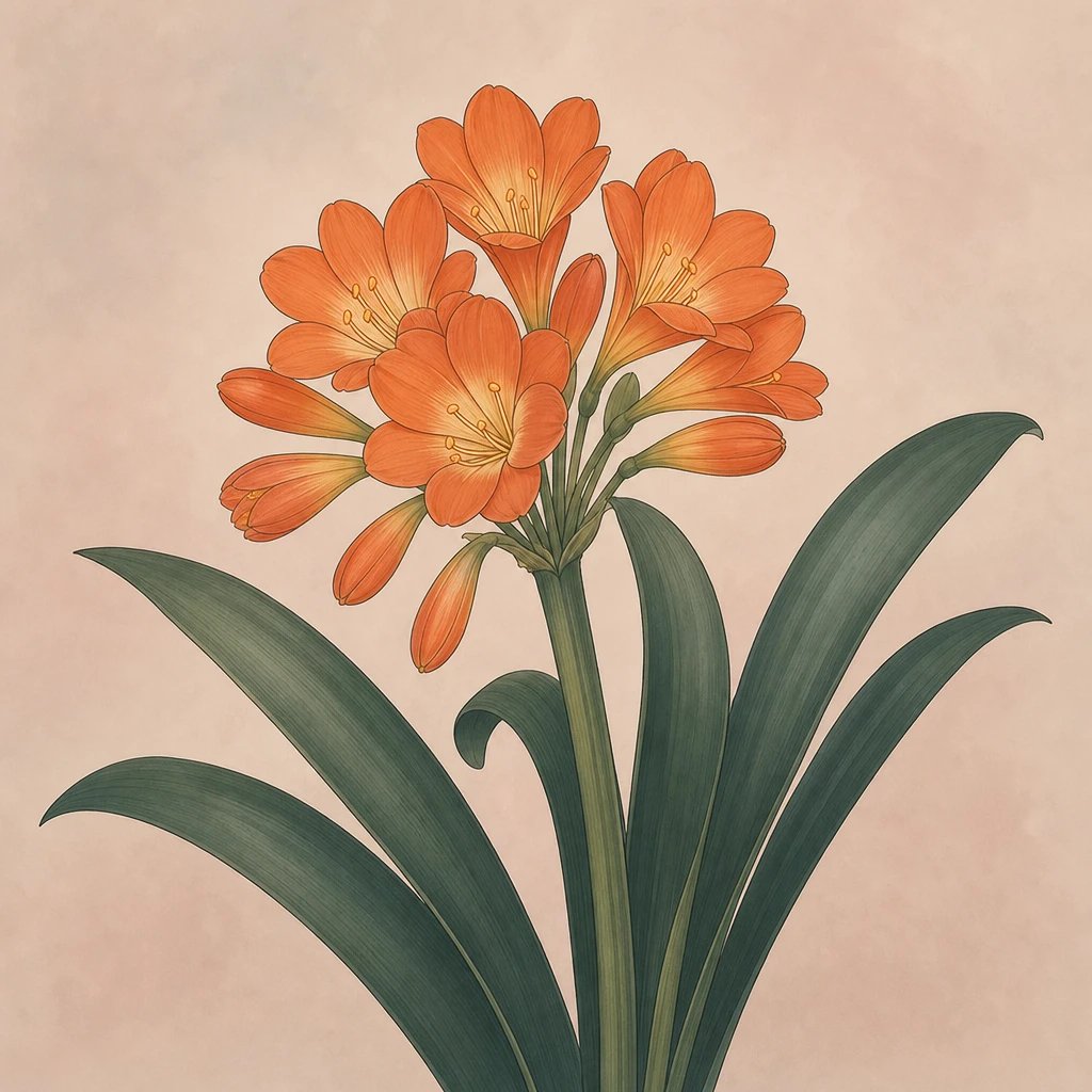 Picture of African Orange Flower note