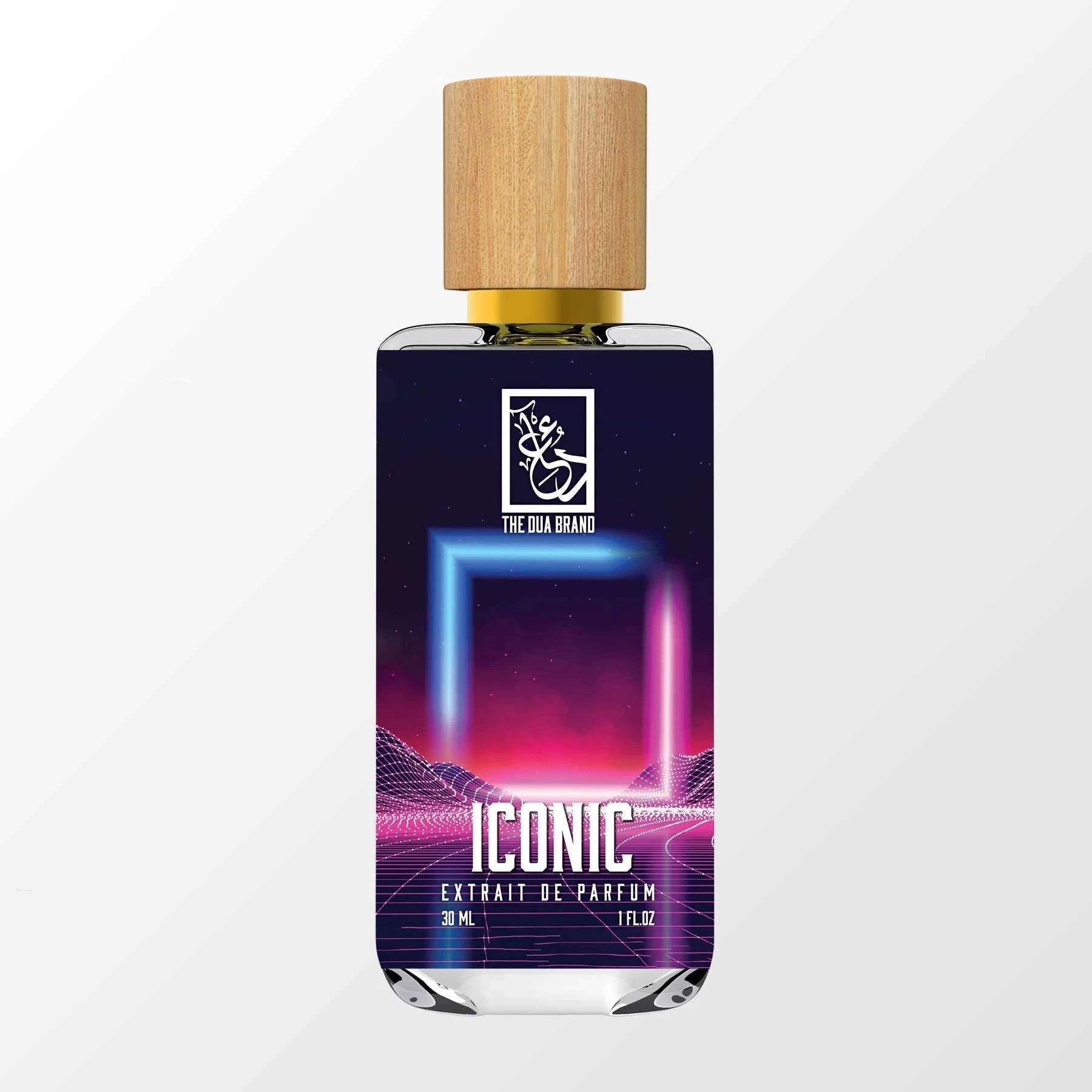 Iconic by The Dua Brand perfume bottle