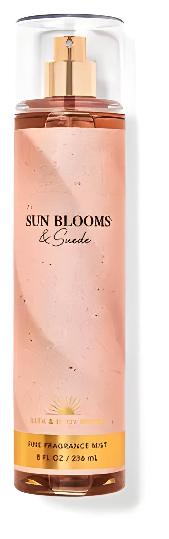 Sun Blooms & Suede by Bath & Body Works perfume bottle