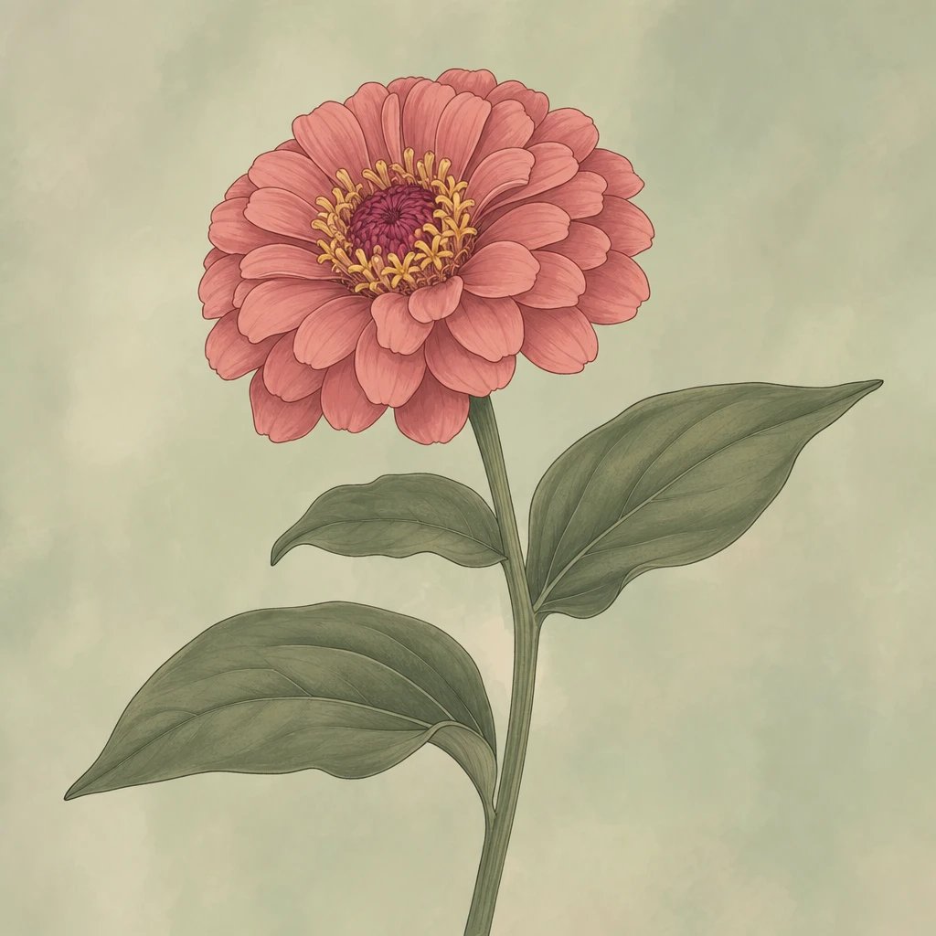 Picture of Zinnia note