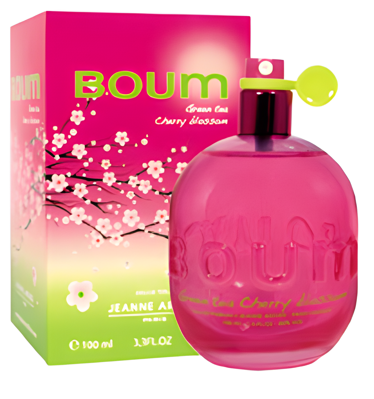Boum Green Tea Cherry Blossom by Jeanne Arthes perfume bottle