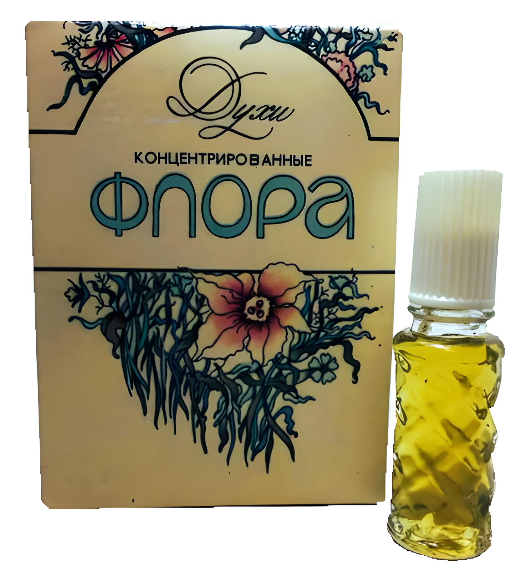 Флора - Flora by Харьковская парфюмерно-косметическая фабрика - Kharkov perfume factory perfume bottle