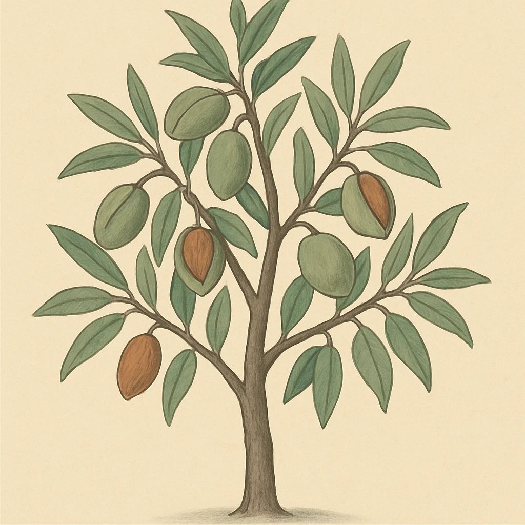 Picture of Almond tree note