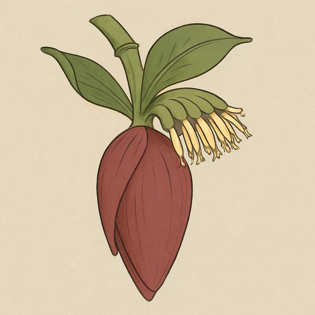 Picture of Banana Flower note