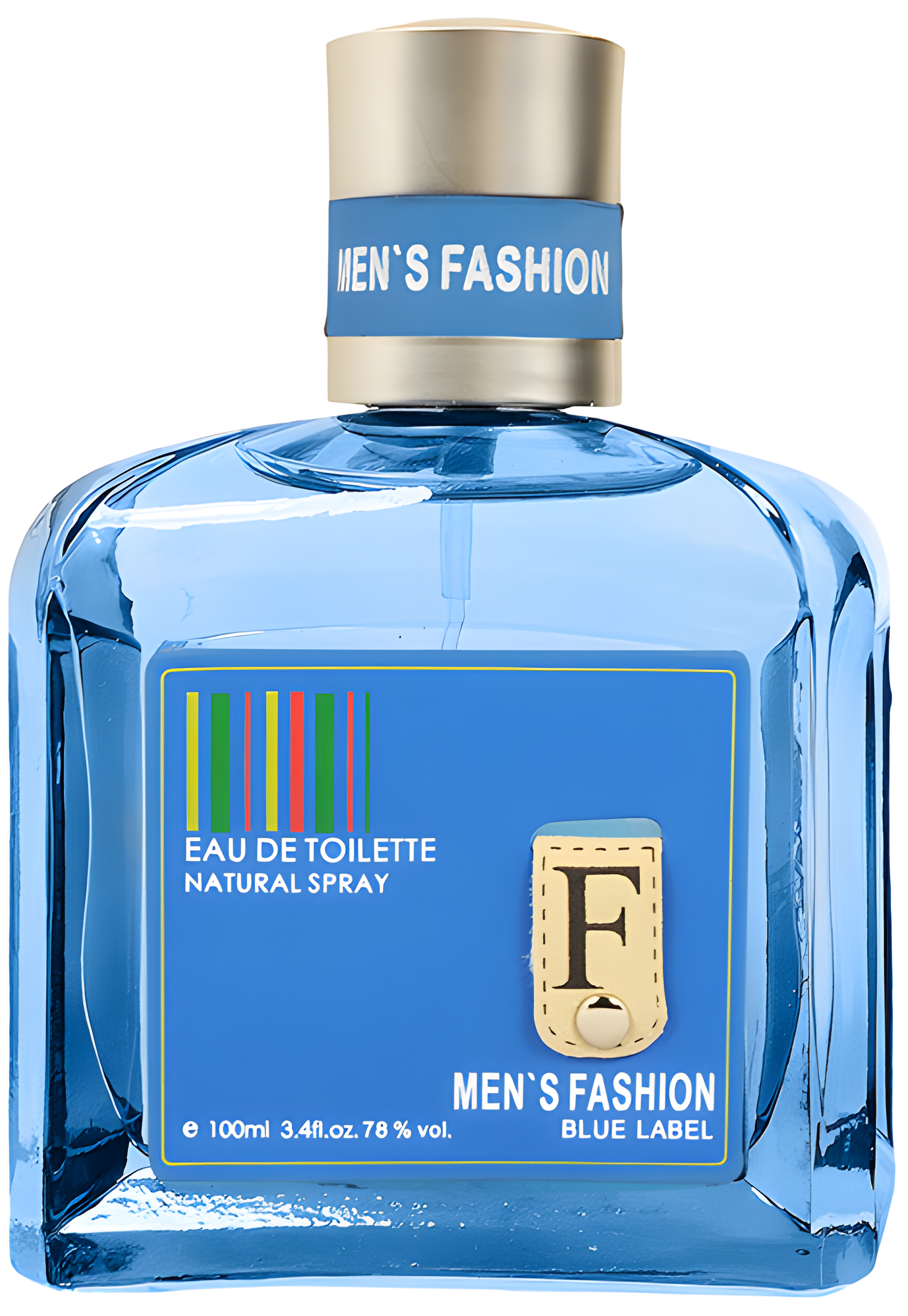 Men's Fashion Blue Label by Parfums Genty perfume bottle