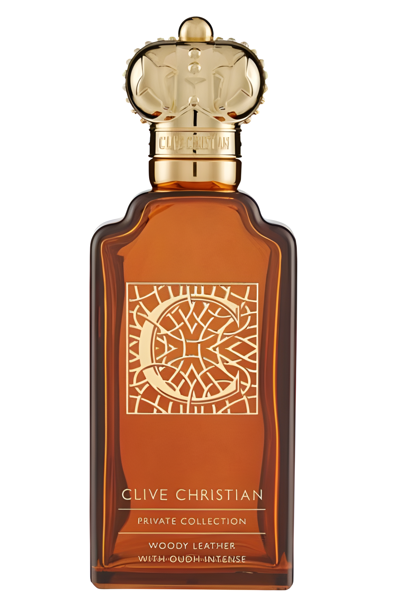 C for Men Woody Leather With Oudh Intense by Clive Christian perfume bottle