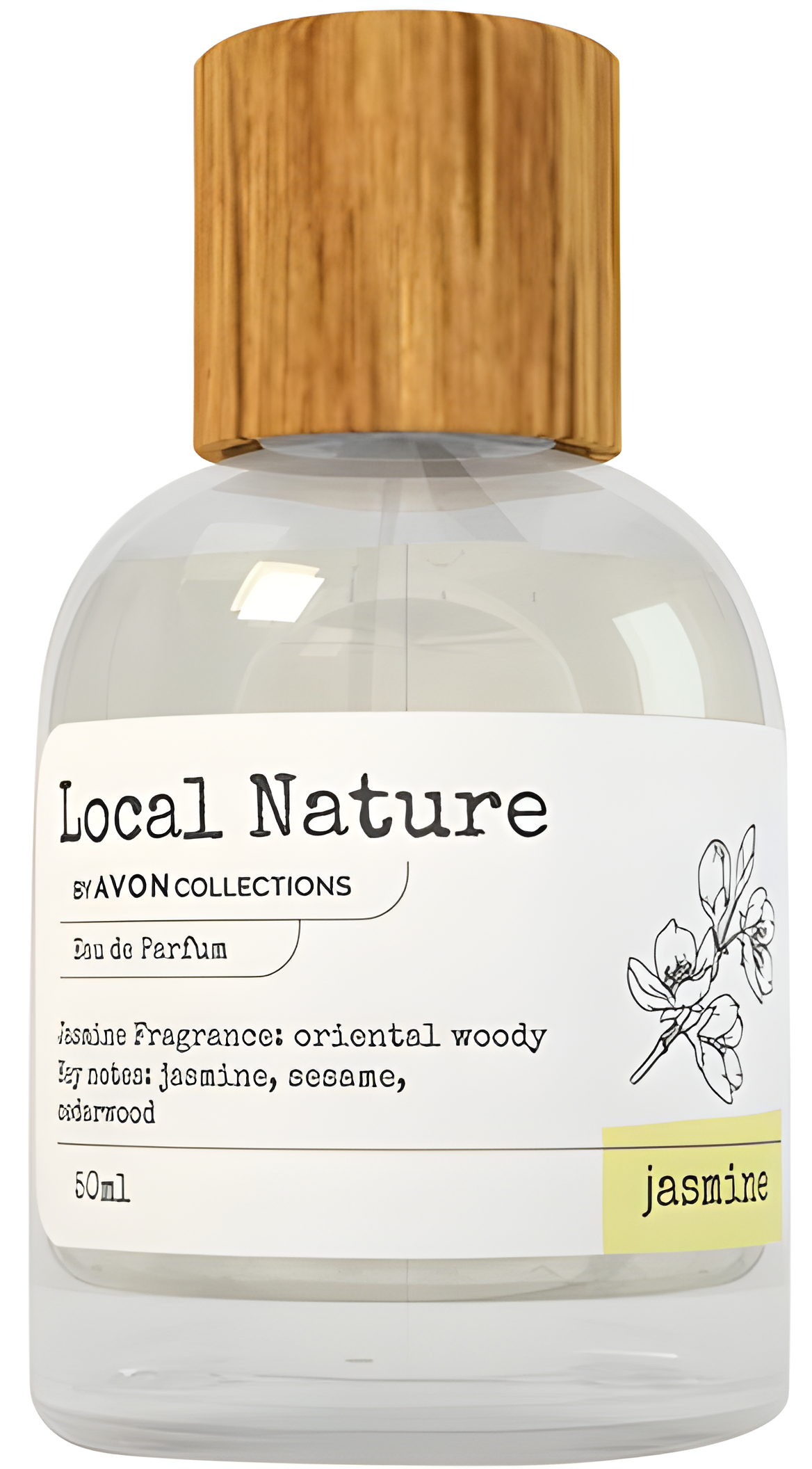 Local Nature Jasmine by Avon perfume bottle