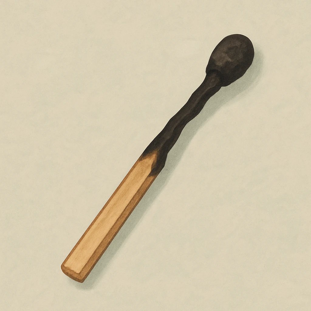 Picture of Burnt Match note
