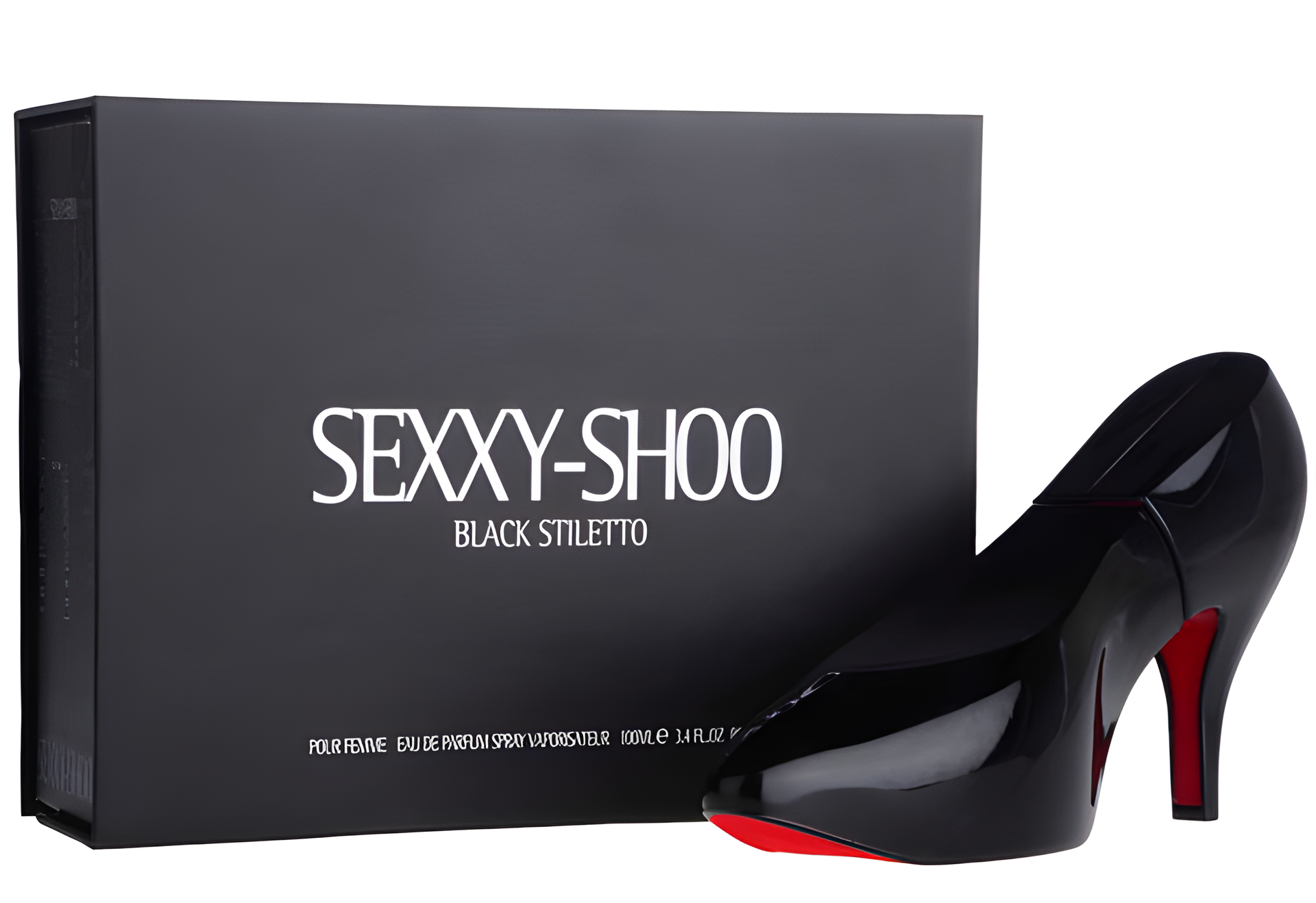 Sexxy Shoo Black Stiletto by Laurelle London perfume bottle