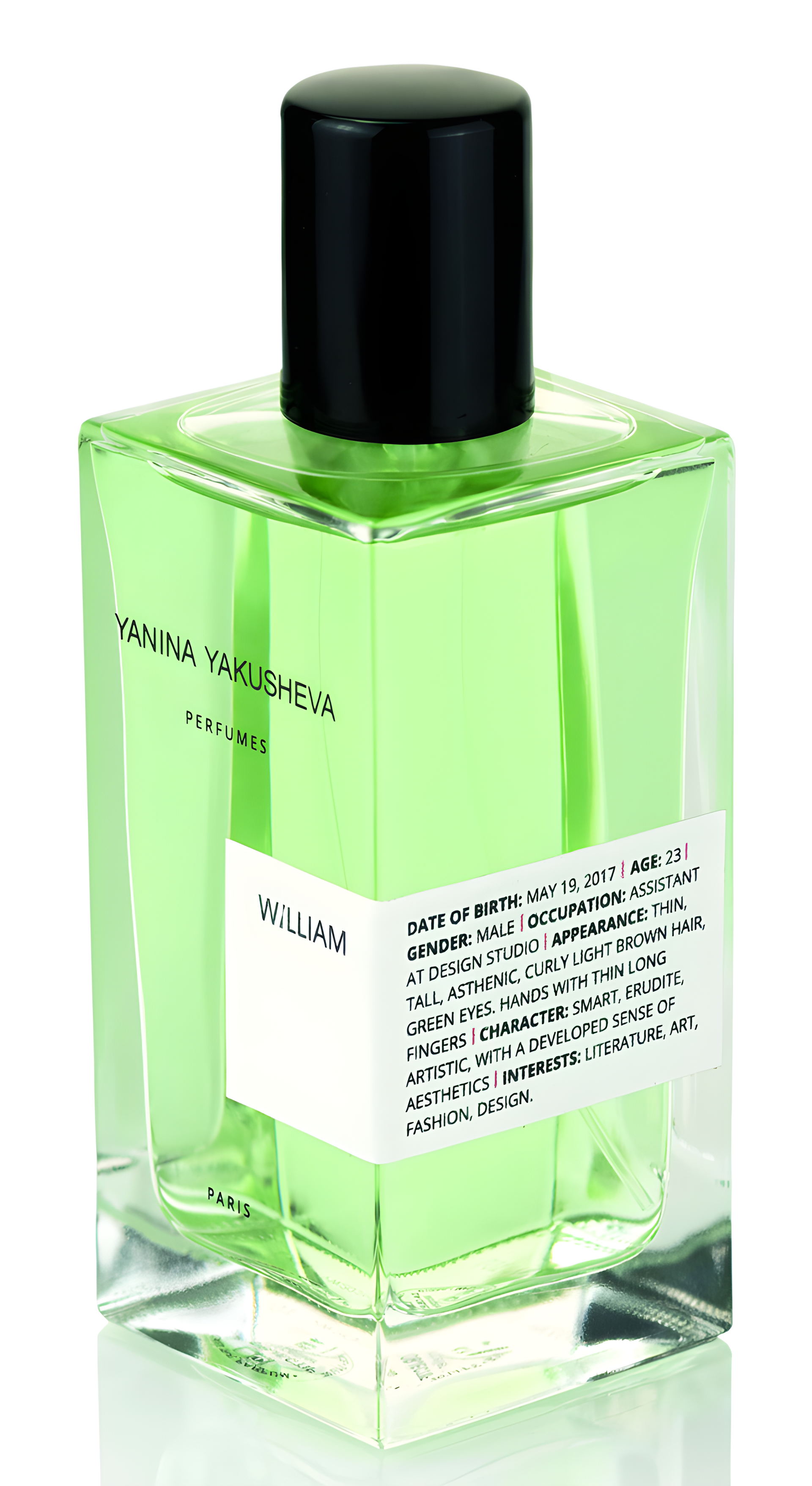 William by Yanina Yakusheva perfume bottle