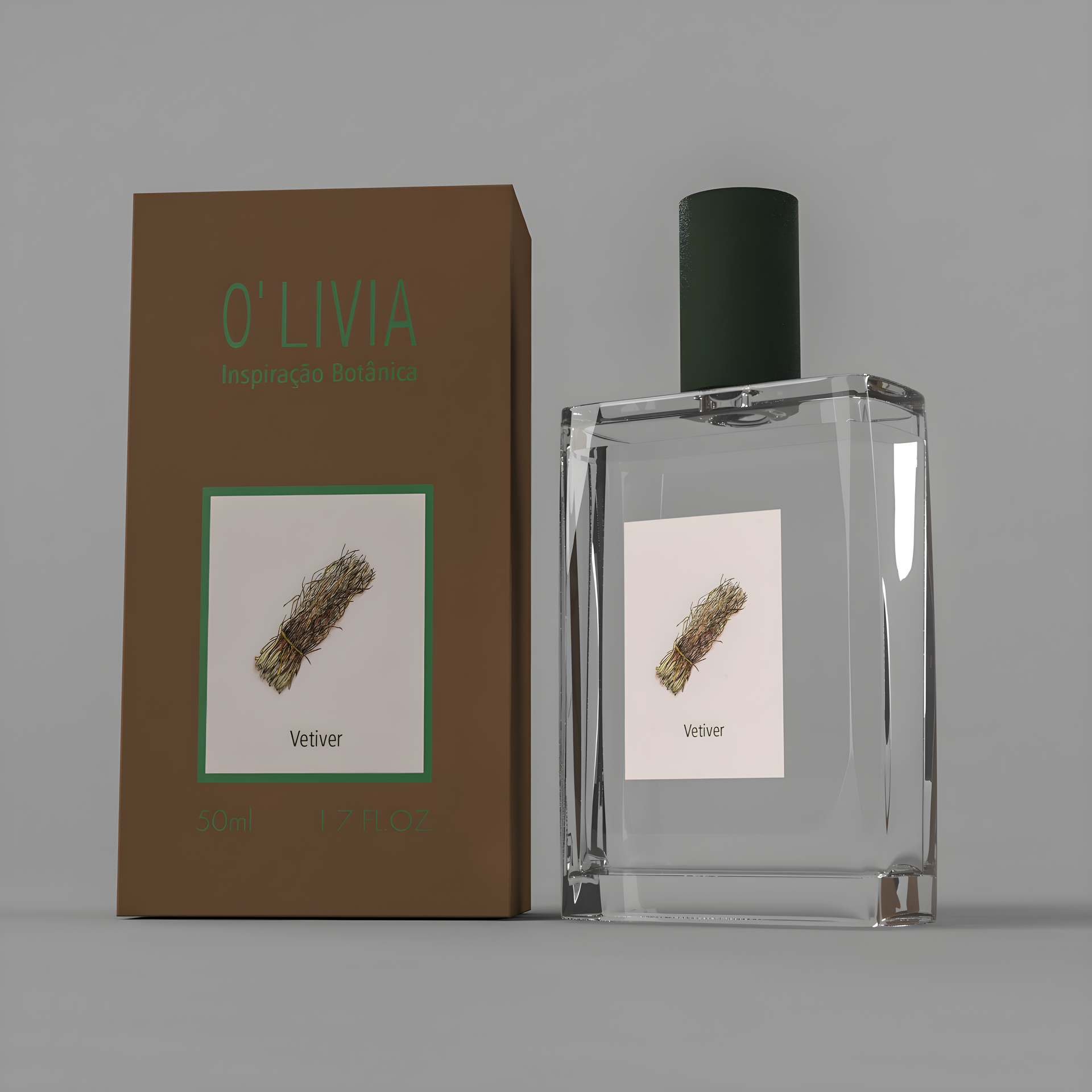 Vetiver by O'Livia Inspiração Botânica perfume bottle