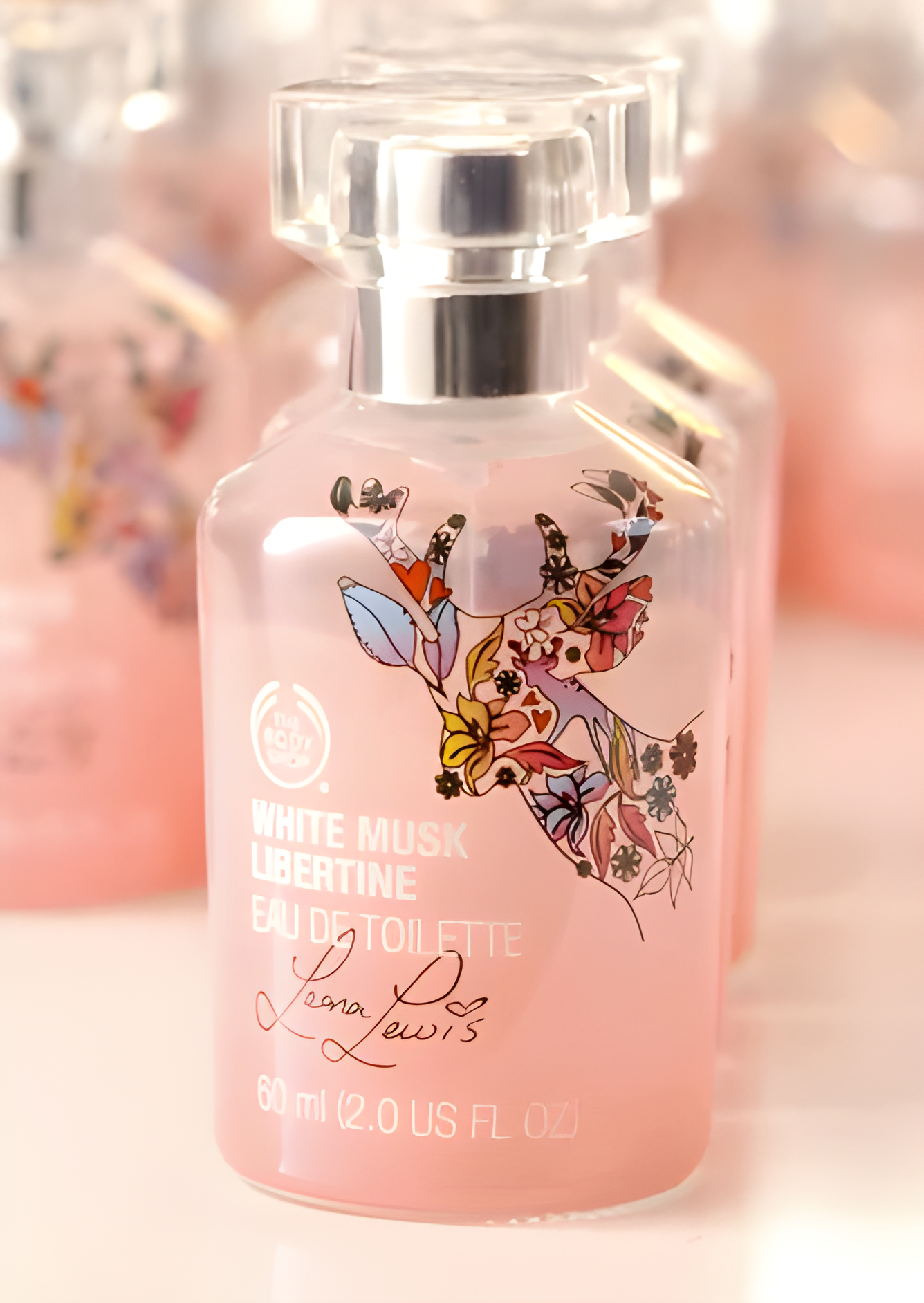White Musk Libertine by Leona Lewis by The Body Shop perfume bottle
