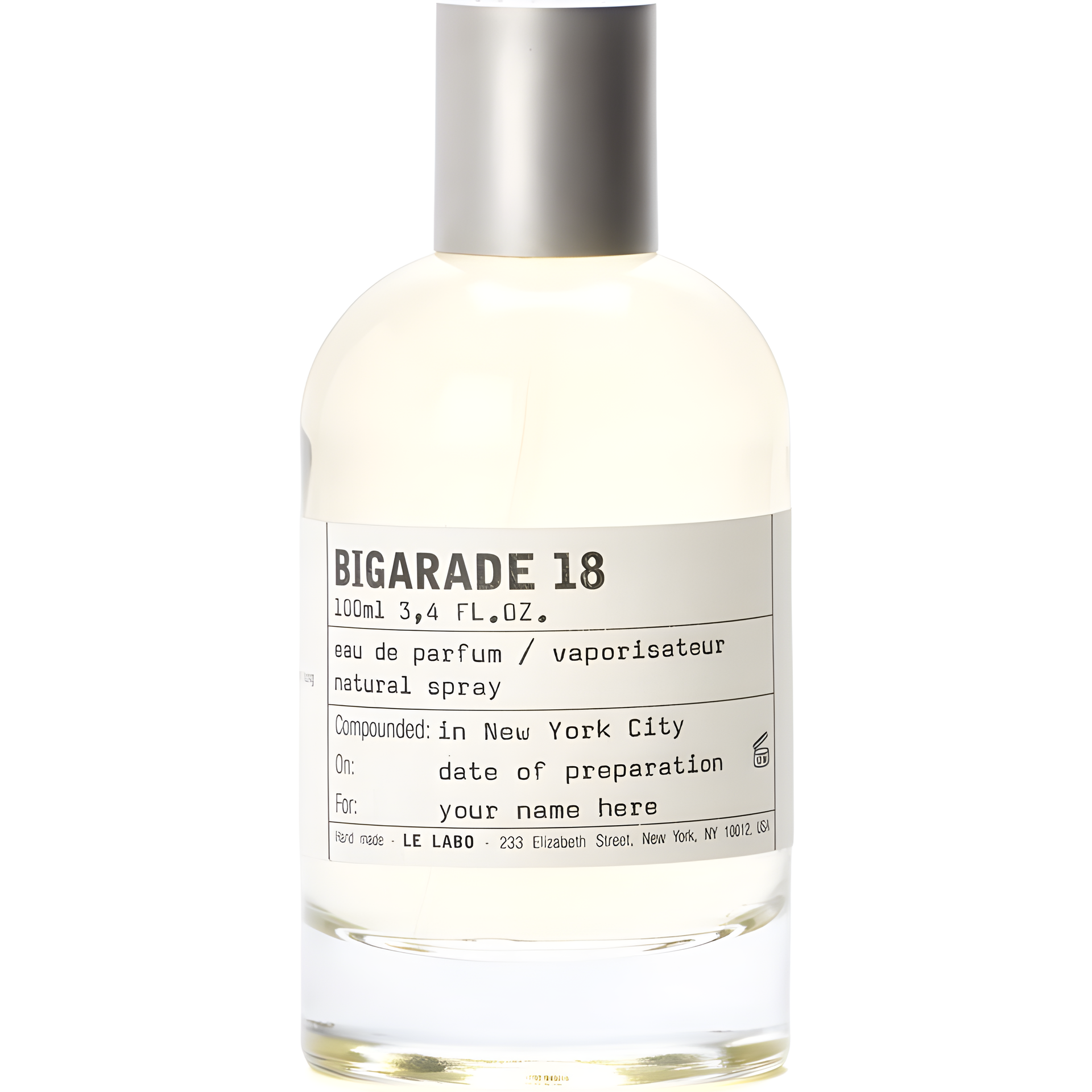 Bigarade 18 Hong Kong by Le Labo perfume bottle