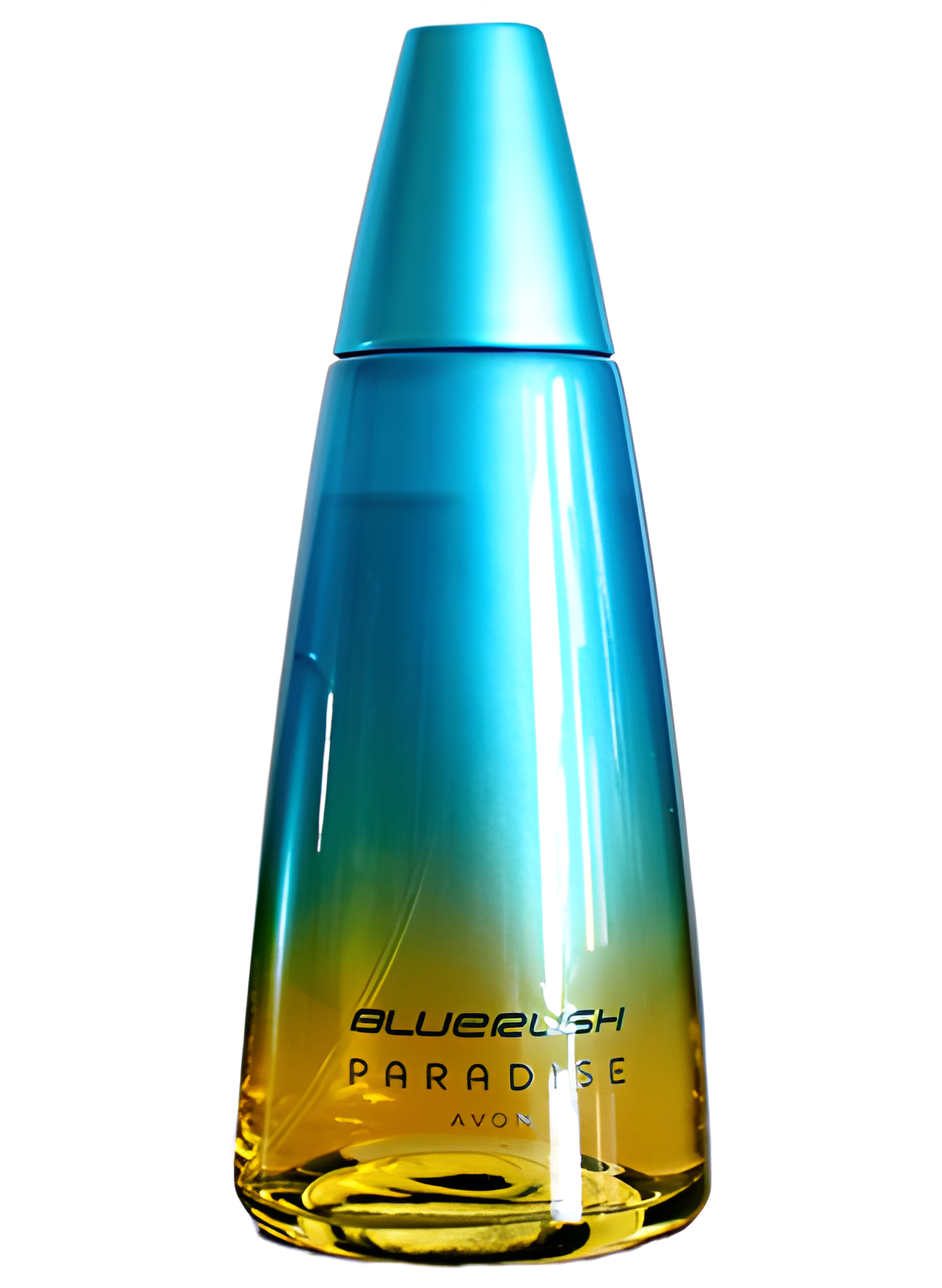 Bluerush Paradise by Avon perfume bottle